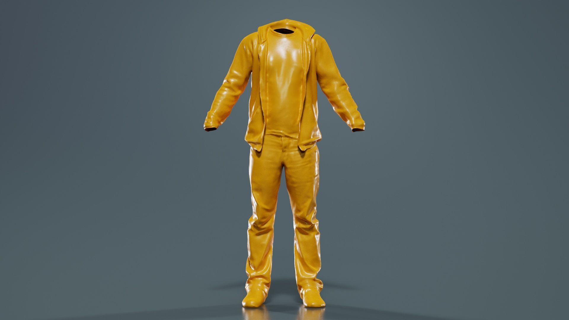 Casual Outfit 17 Low-poly 3D model_12