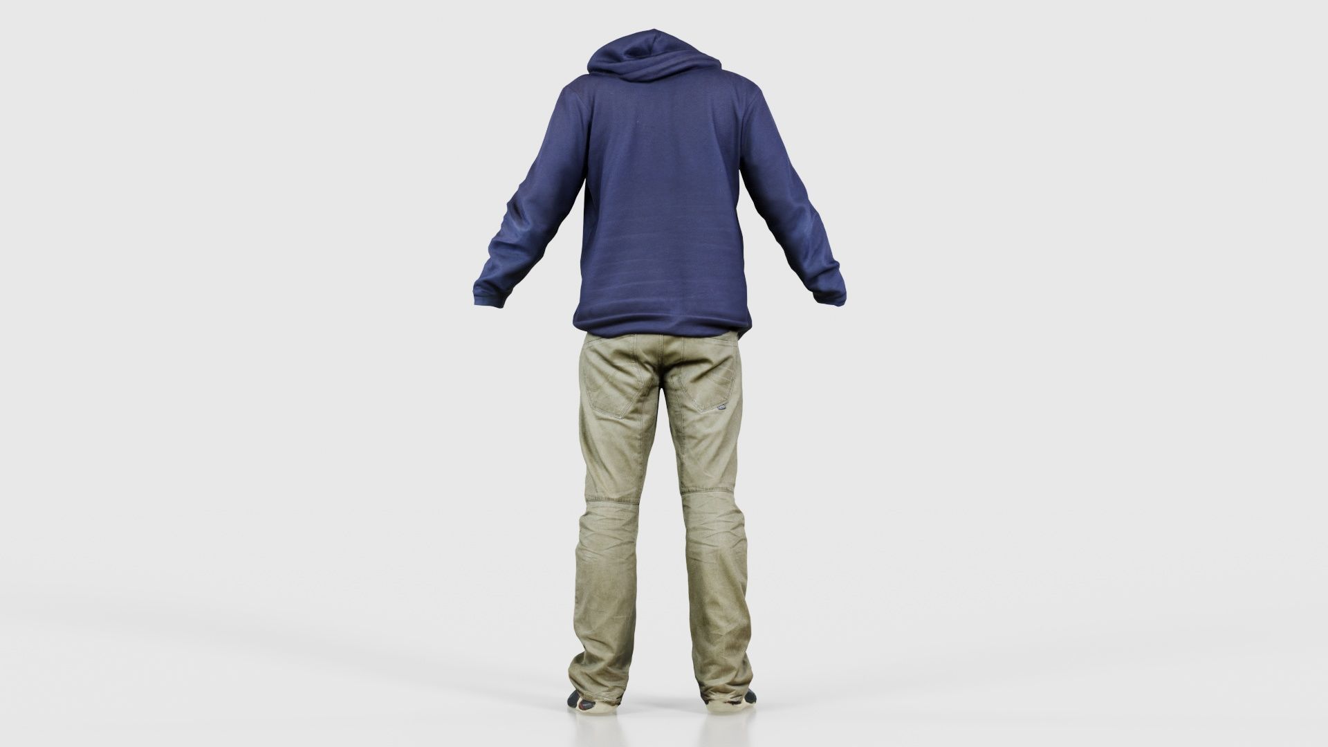 Casual Outfit 17 Low-poly 3D model_21