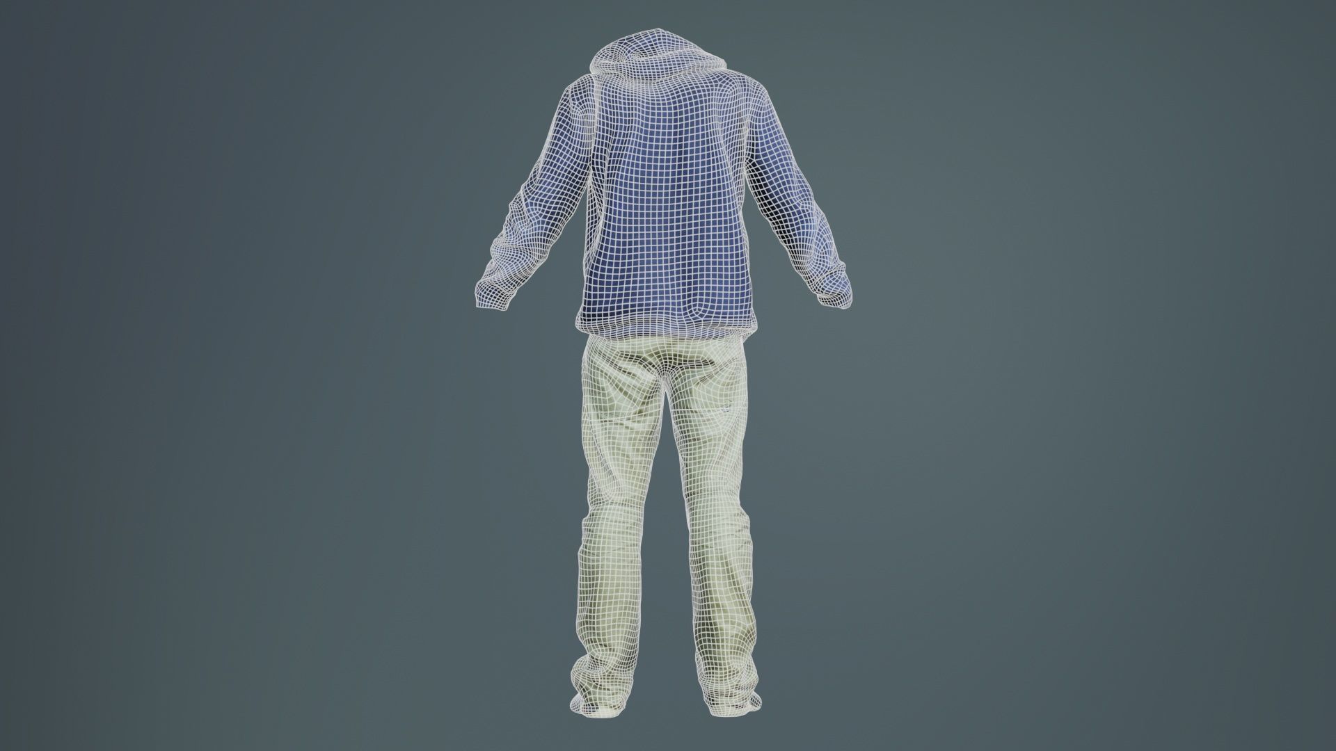 Casual Outfit 17 Low-poly 3D model_10