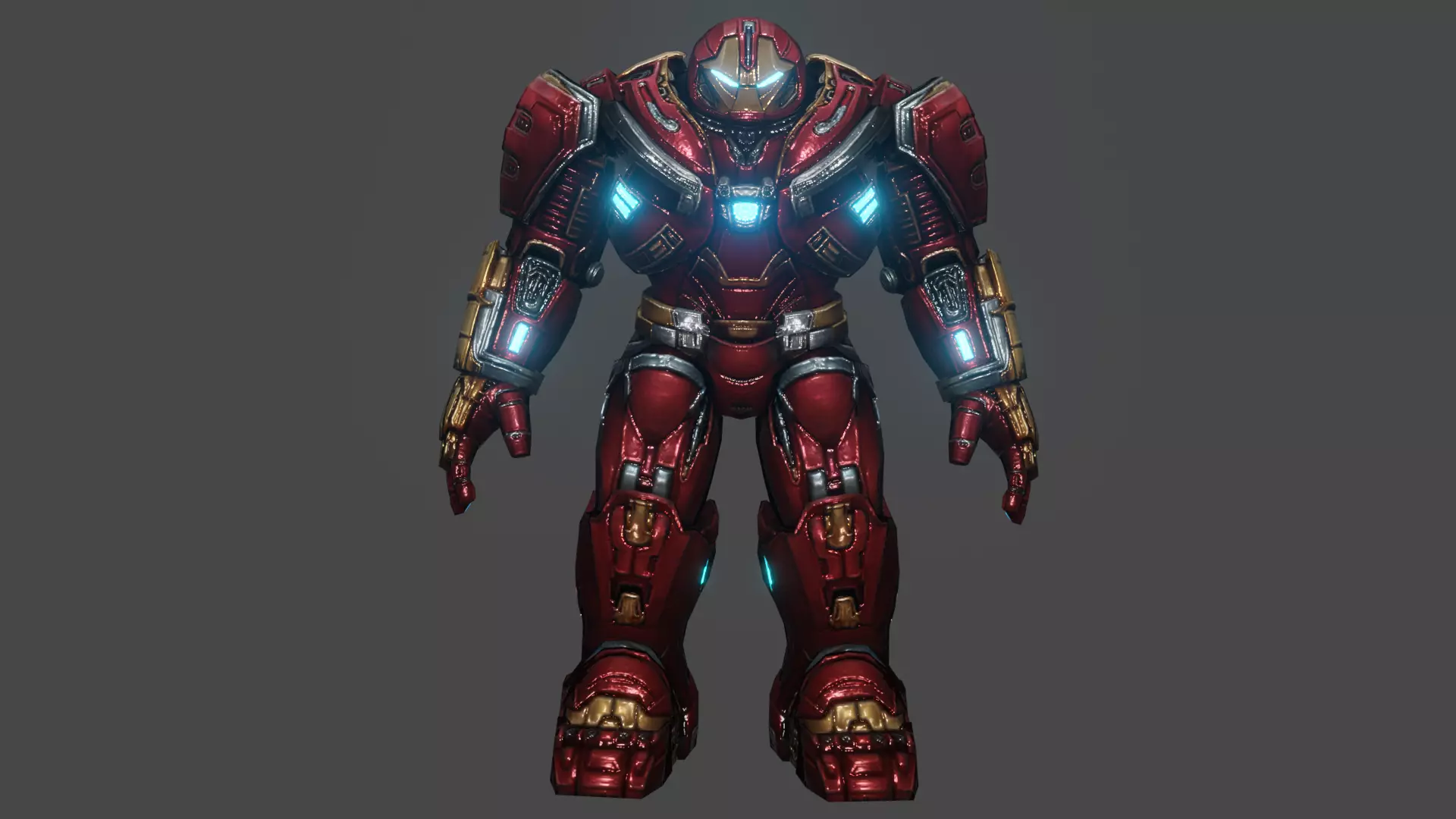 Hulkbuster Low-poly 3D model