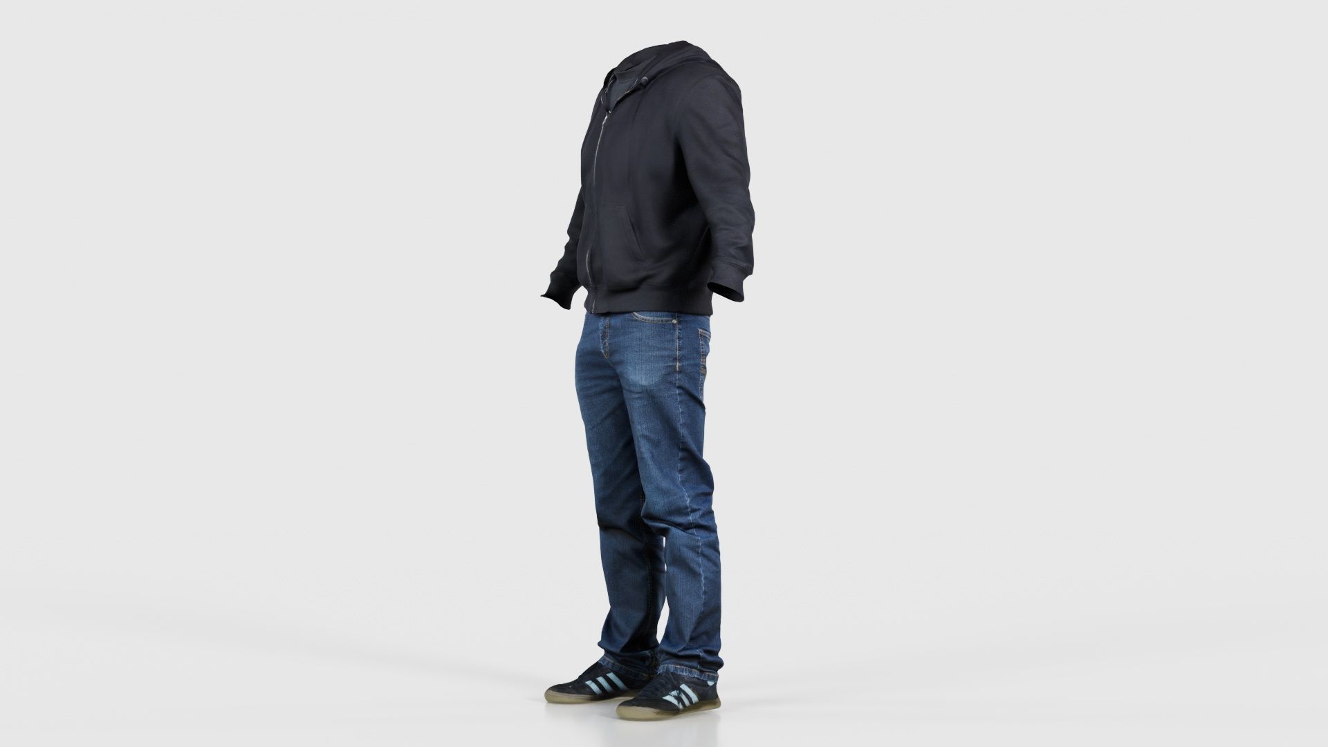 Casual Outfit 18 Low-poly 3D model_25