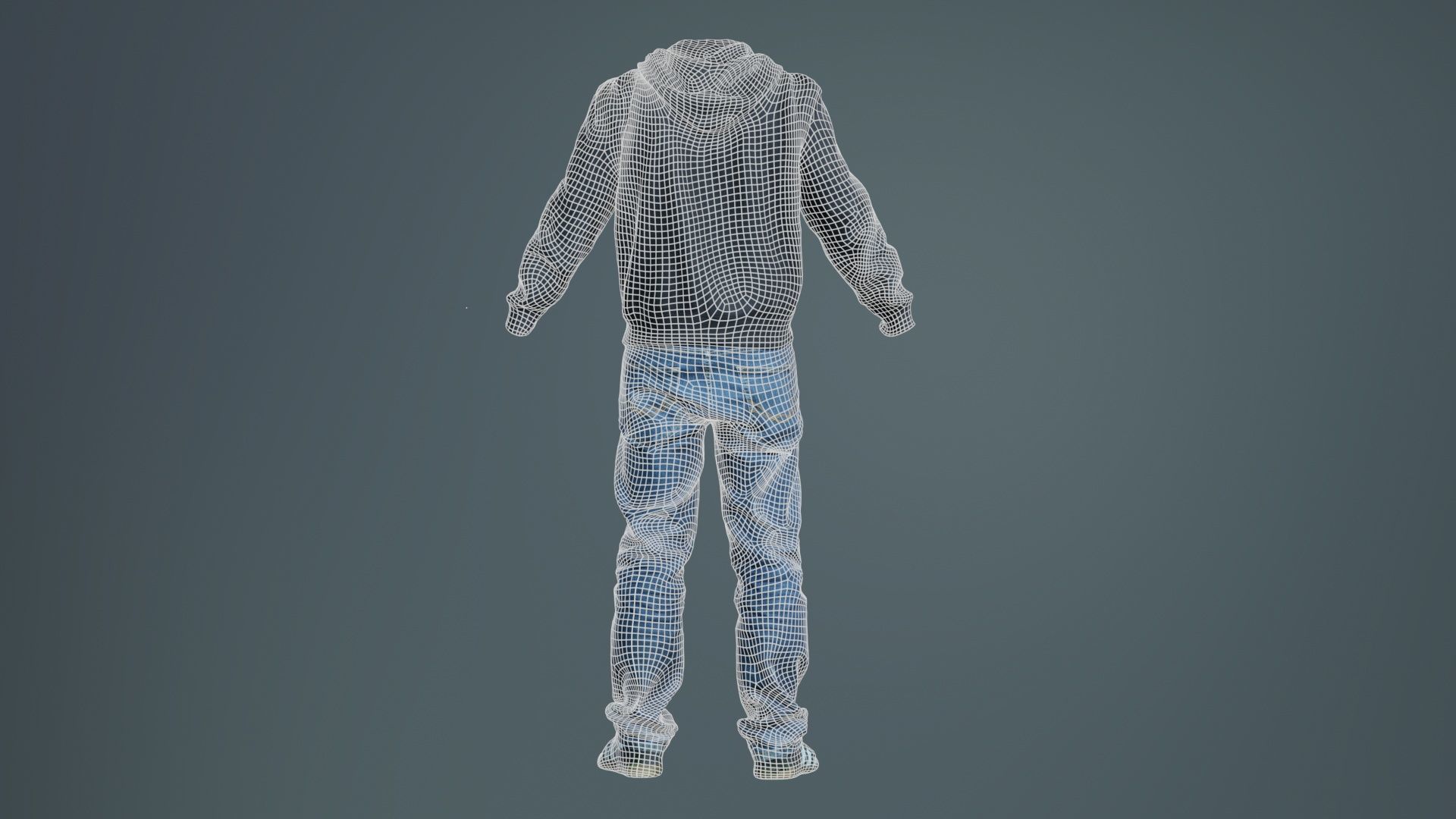 Casual Outfit 18 Low-poly 3D model_10