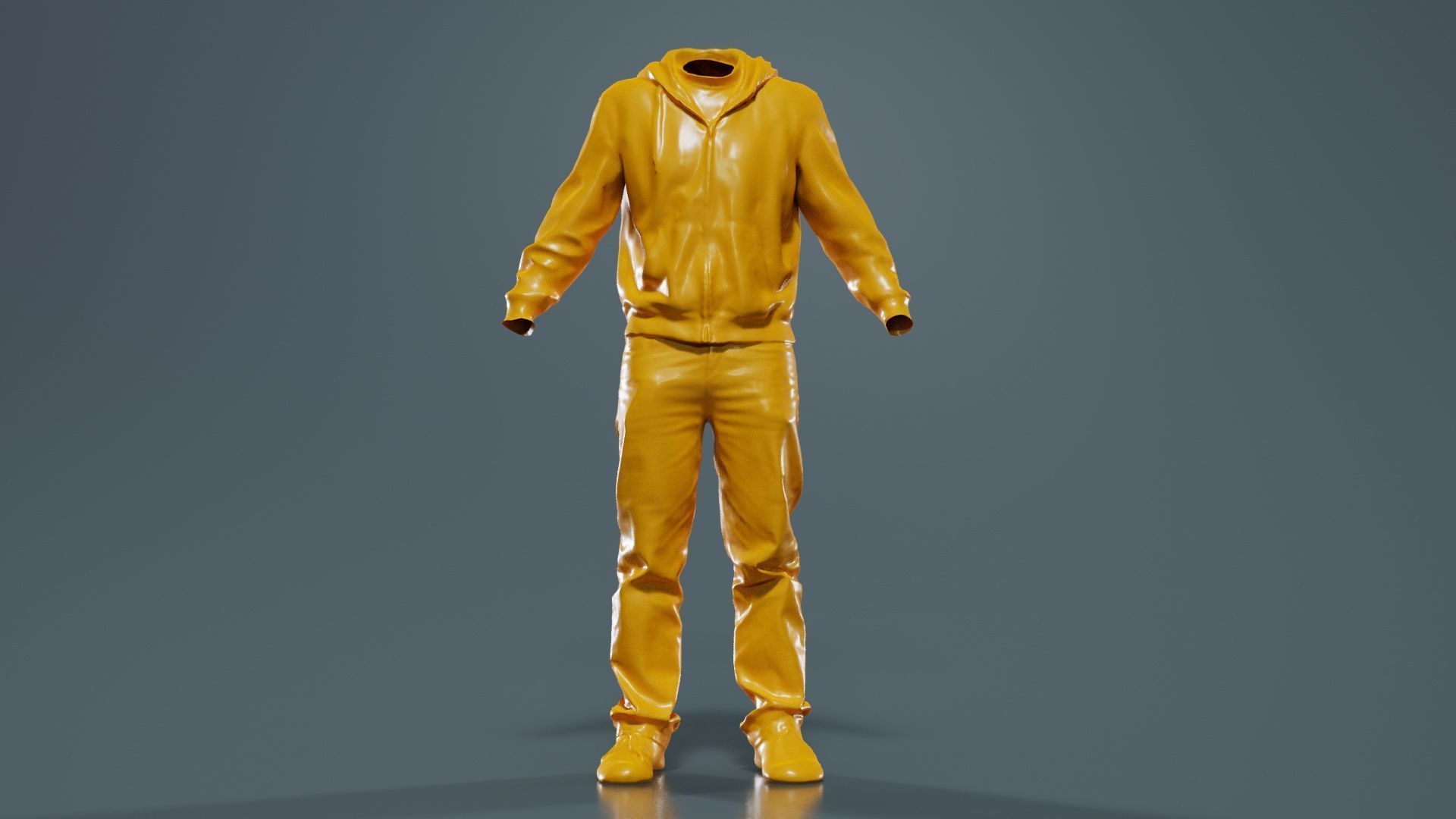 Casual Outfit 18 Low-poly 3D model_12