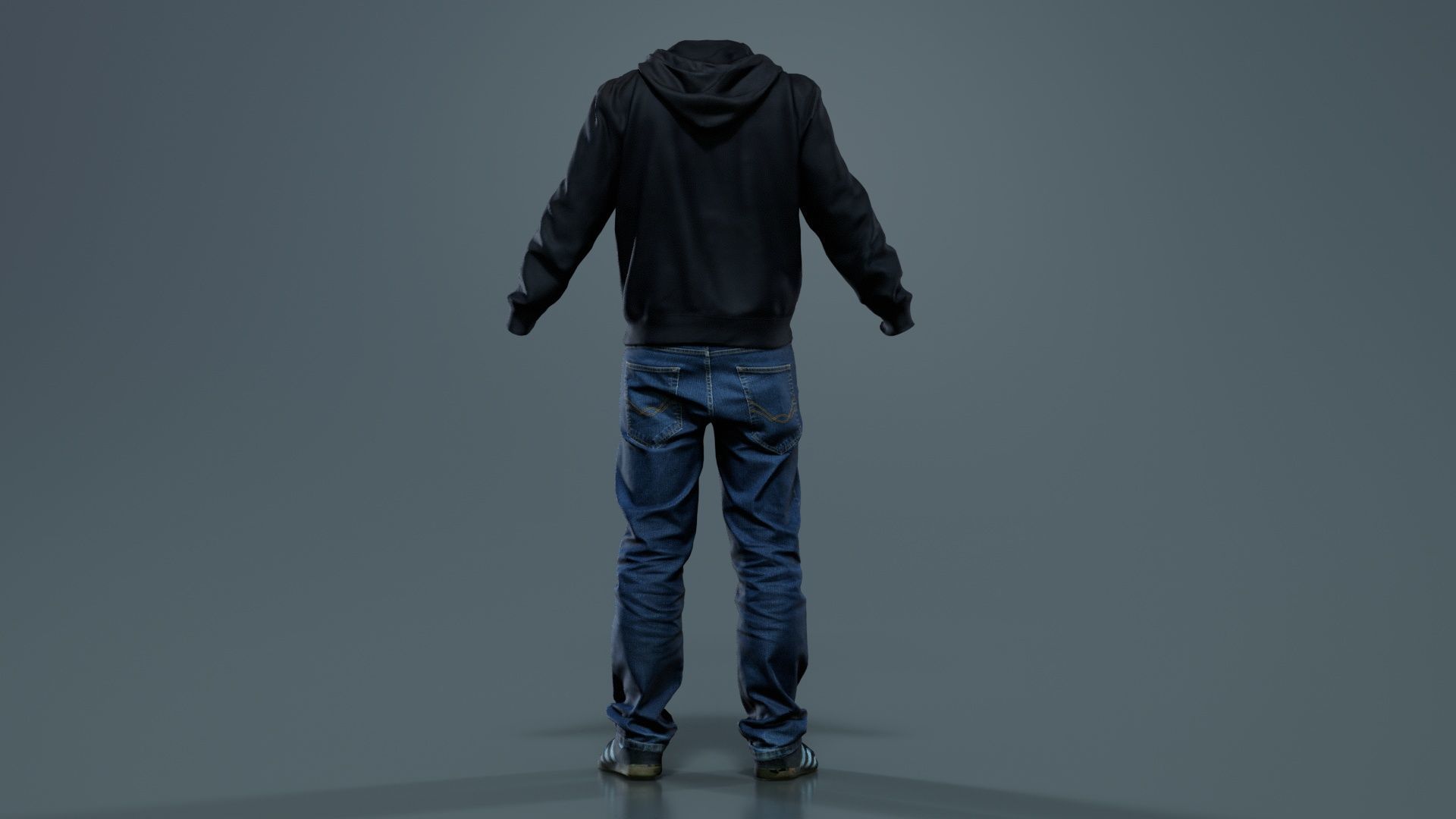 Casual Outfit 18 Low-poly 3D model_5