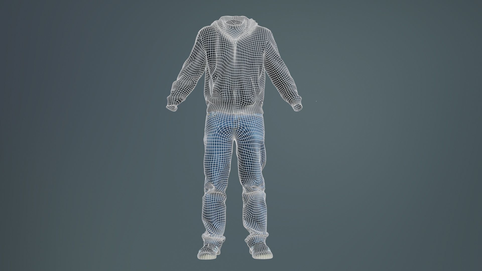 Casual Outfit 18 Low-poly 3D model_9