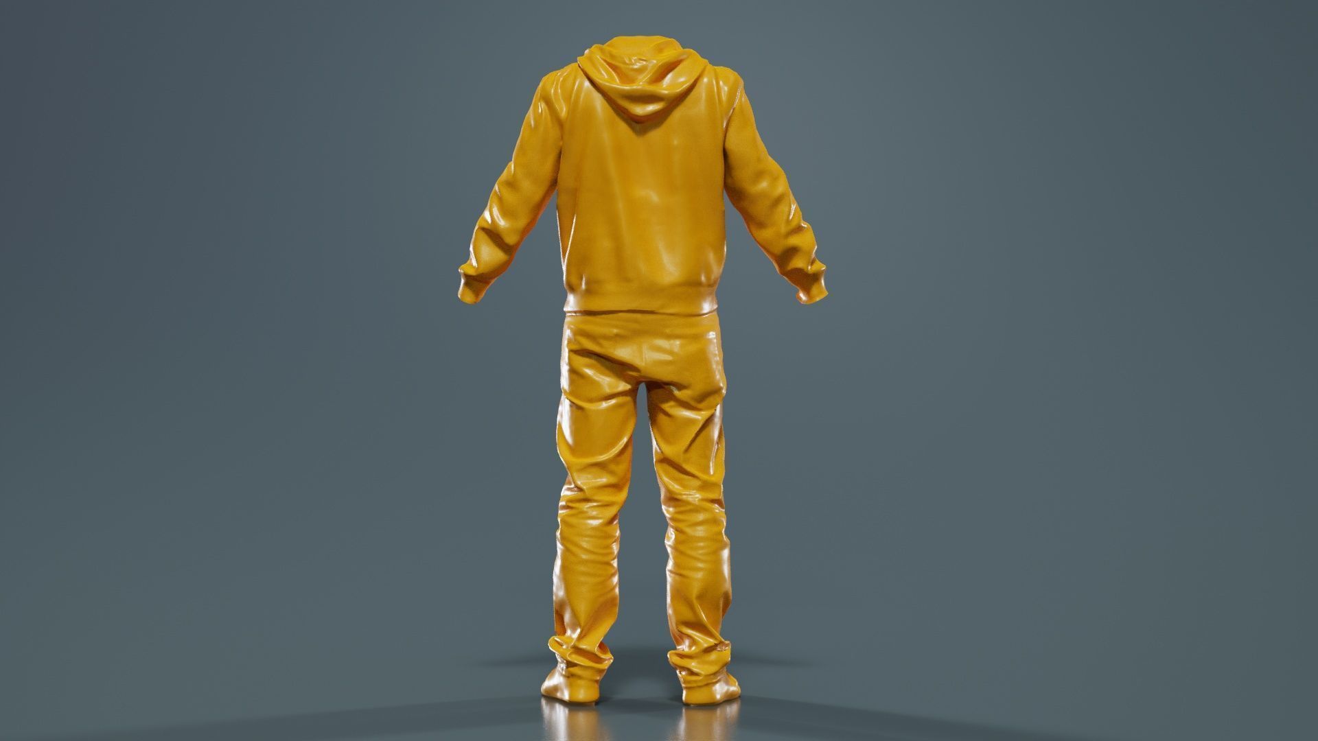 Casual Outfit 18 Low-poly 3D model_13
