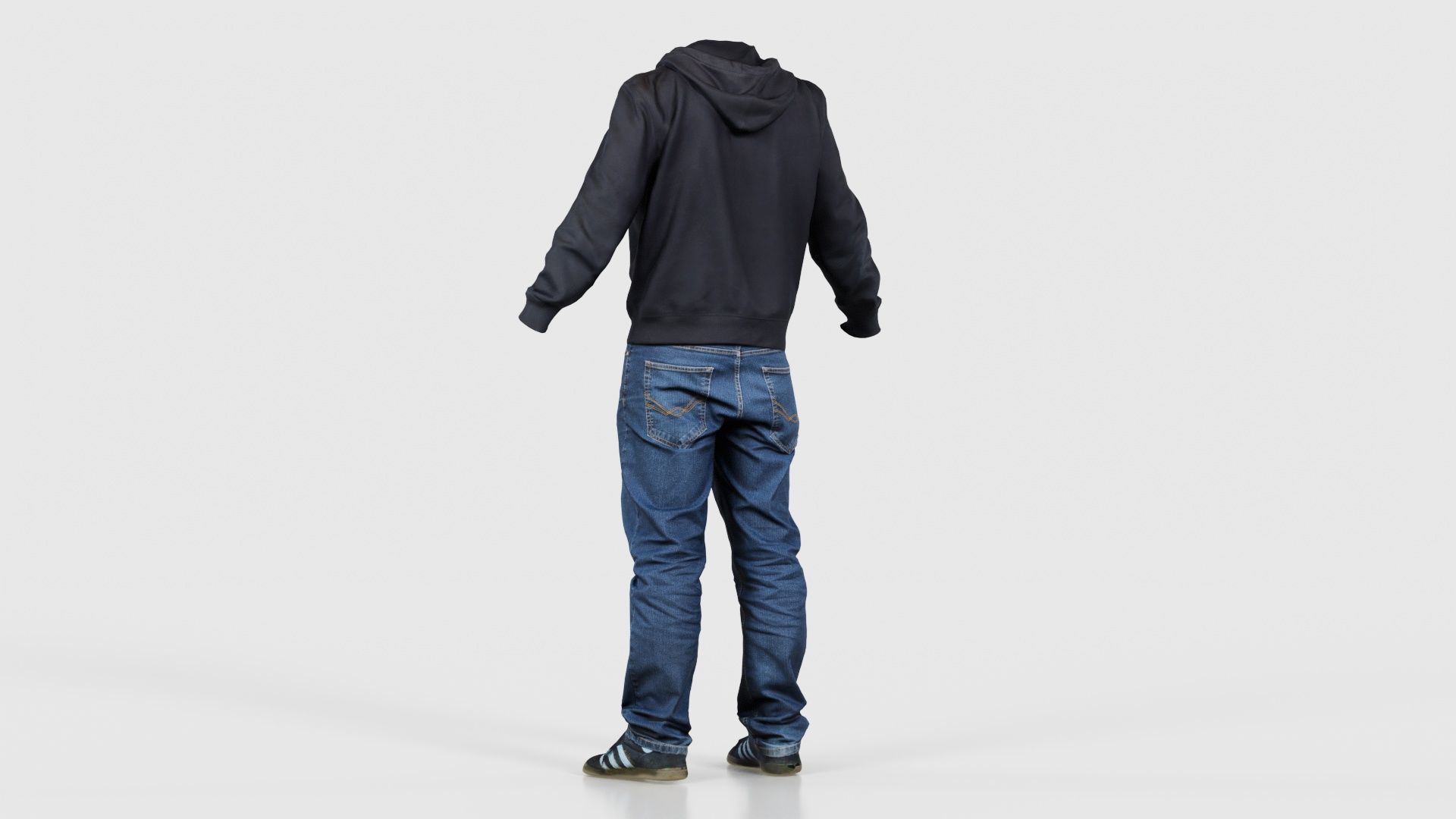 Casual Outfit 18 Low-poly 3D model_22