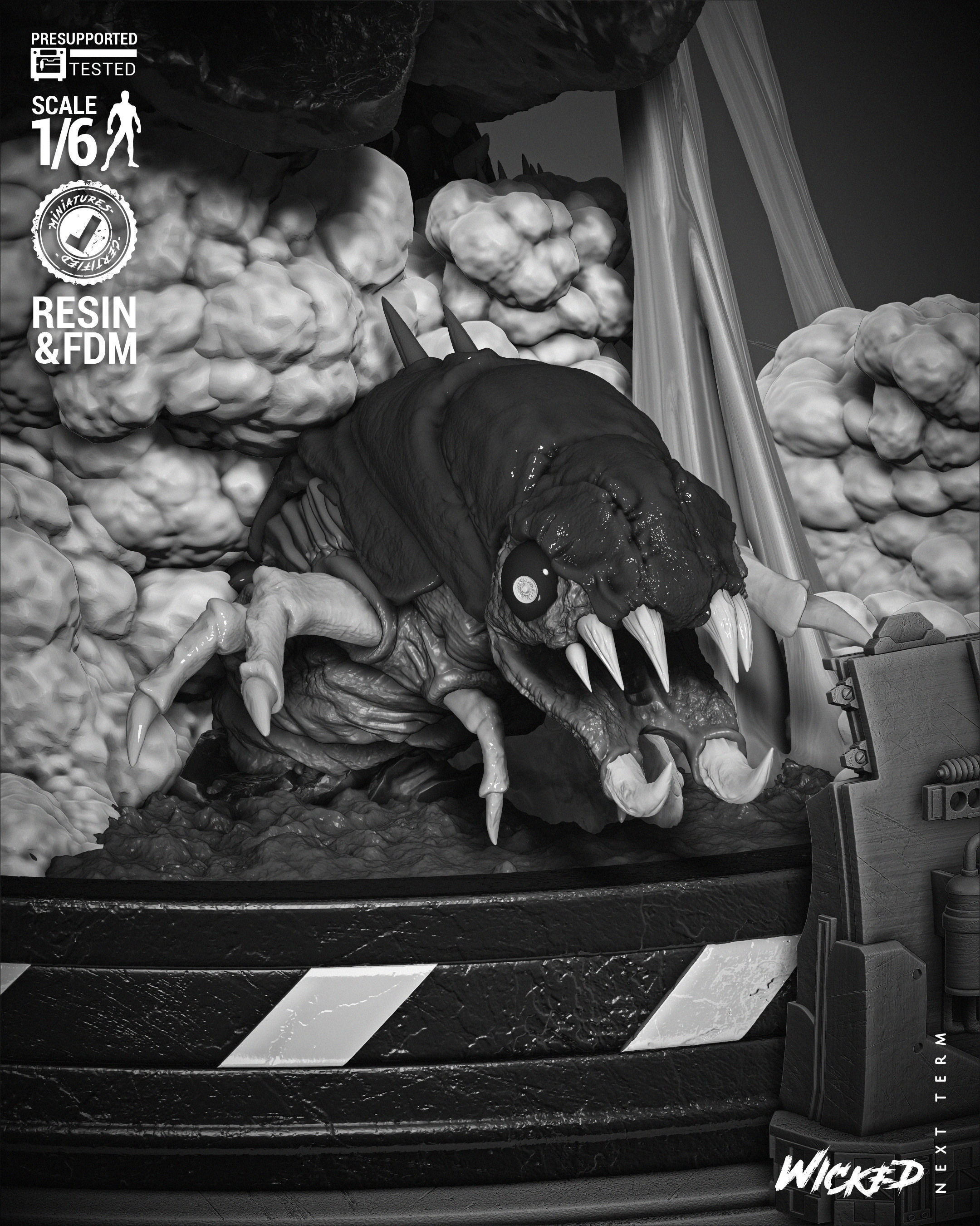 Wicked Marvel Quasar Sculpture 3D print model_8