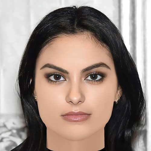Camila Mendes Head - No Hair - Low poly head for game  Low-poly 3D model