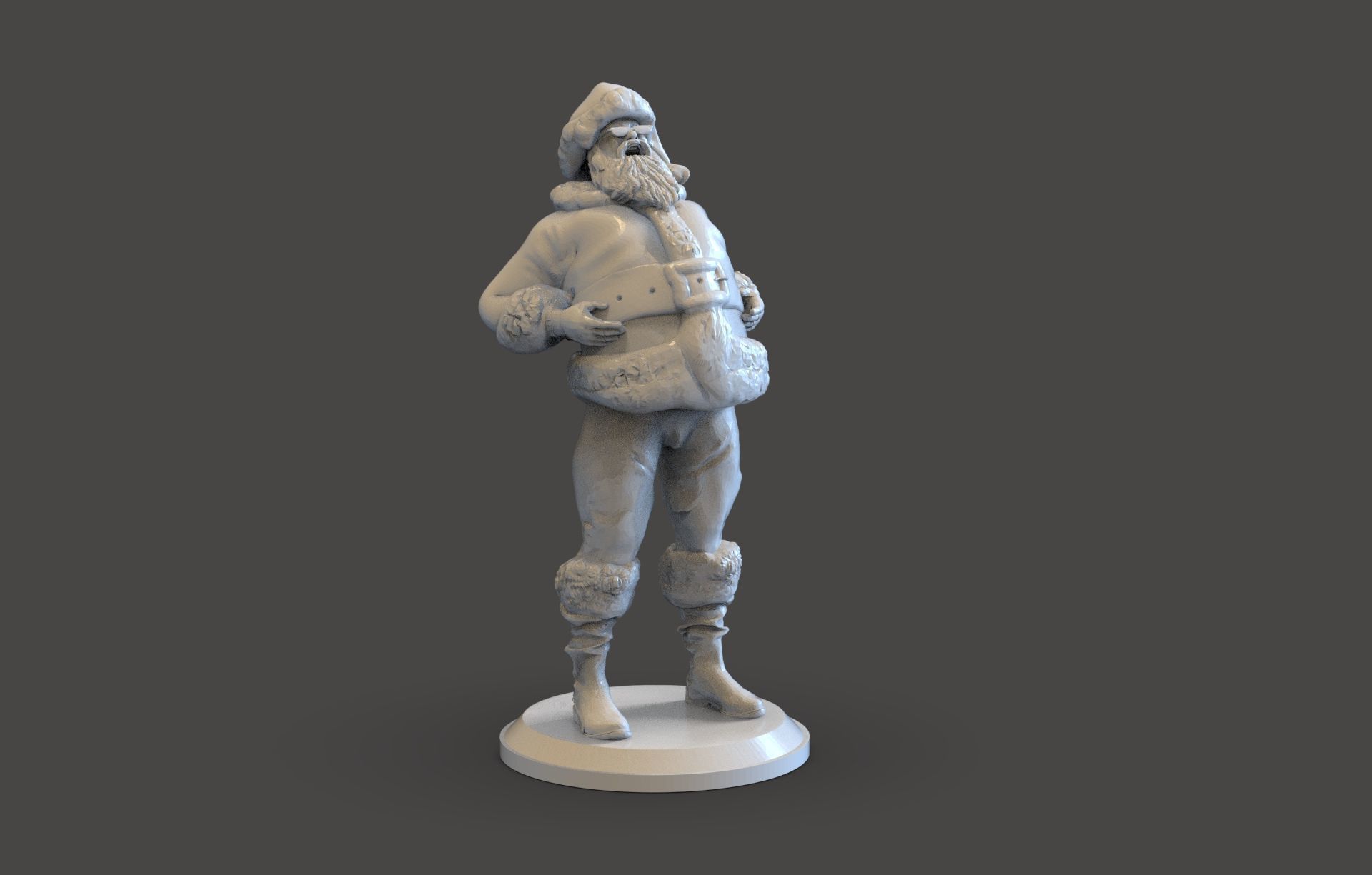 Santa Claus figurine 3D print model_2