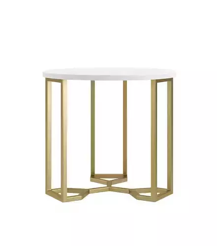 Naomi Marble End Table 3D model