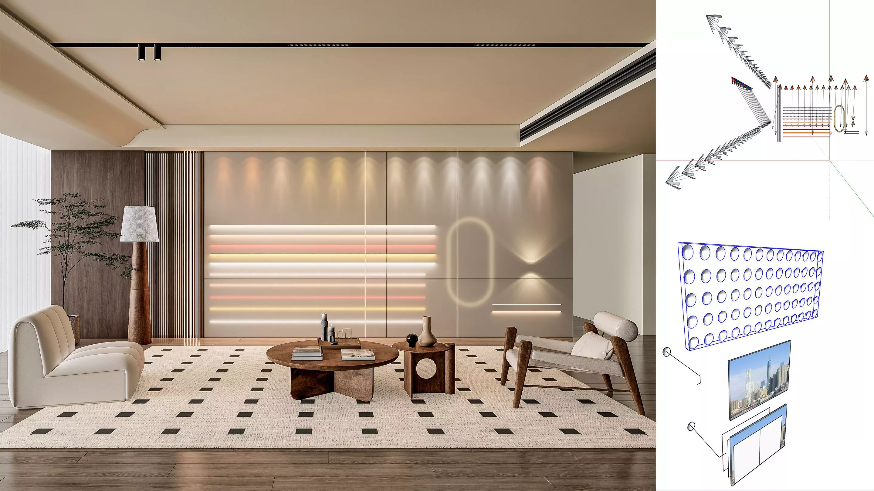 Enscape interior exterior pro lighting components 3D model_0