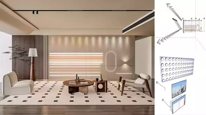 Enscape  interior exterior pro lighting components  3D model