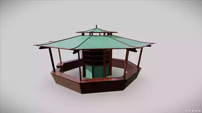 M0024 3d model Beach Bar 