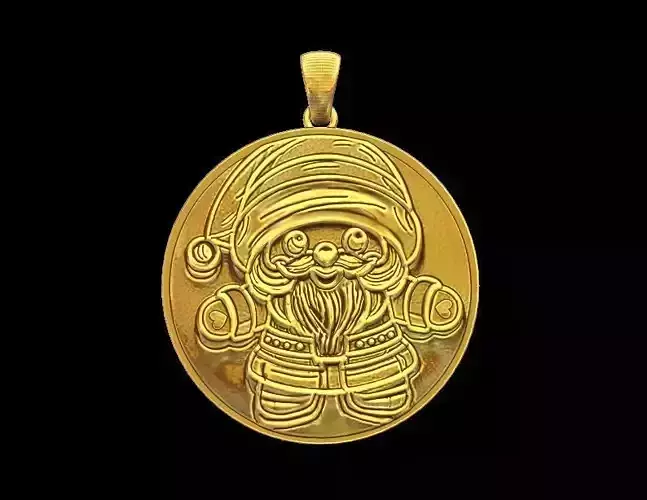 Santa Claus Pendant 3D print model