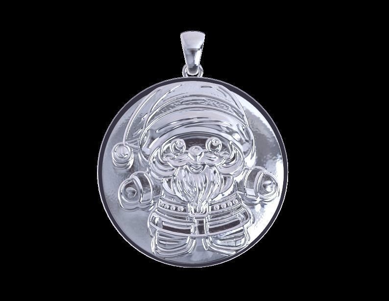 Santa Claus Pendant 3D print model_7