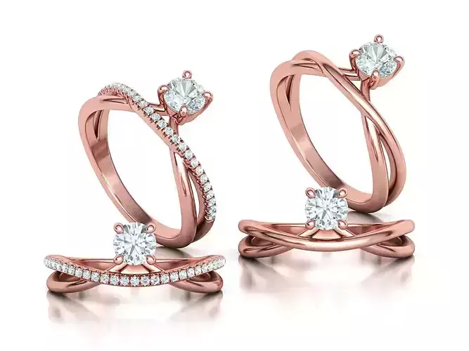 Alice Solitaire Engagement Rings Collection 5mm stone 