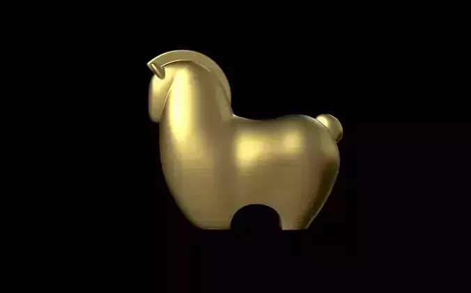  Fat horse statue