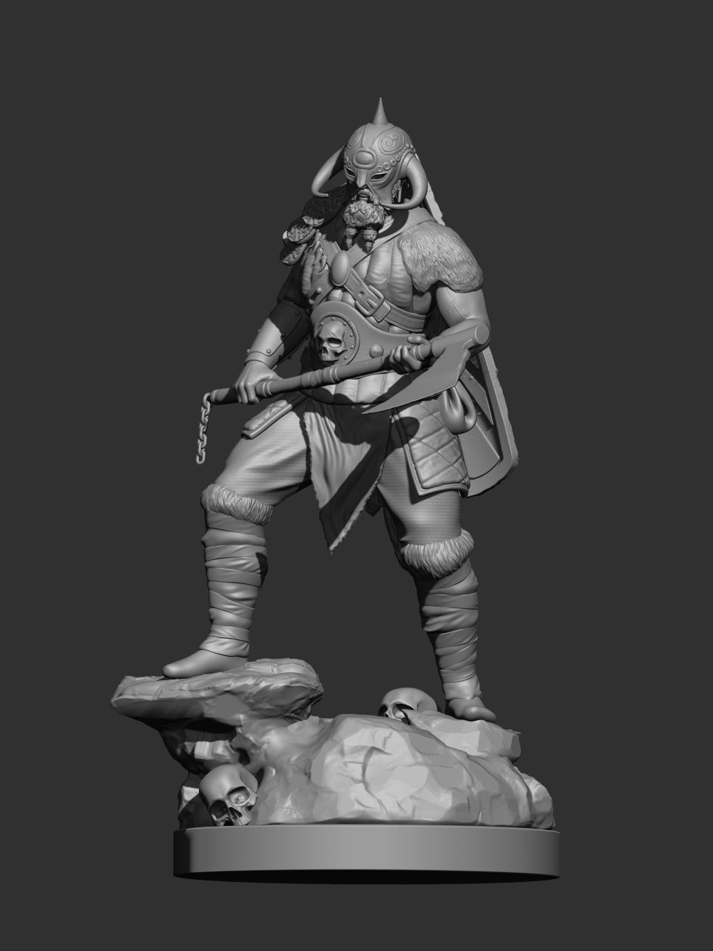 Death Dealer Viking Frank Frazetta Fanart 3D print model_3