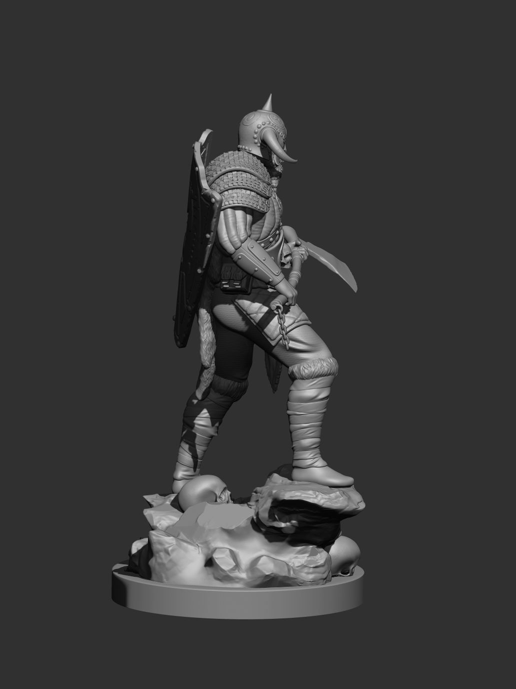 Death Dealer Viking Frank Frazetta Fanart 3D print model_2