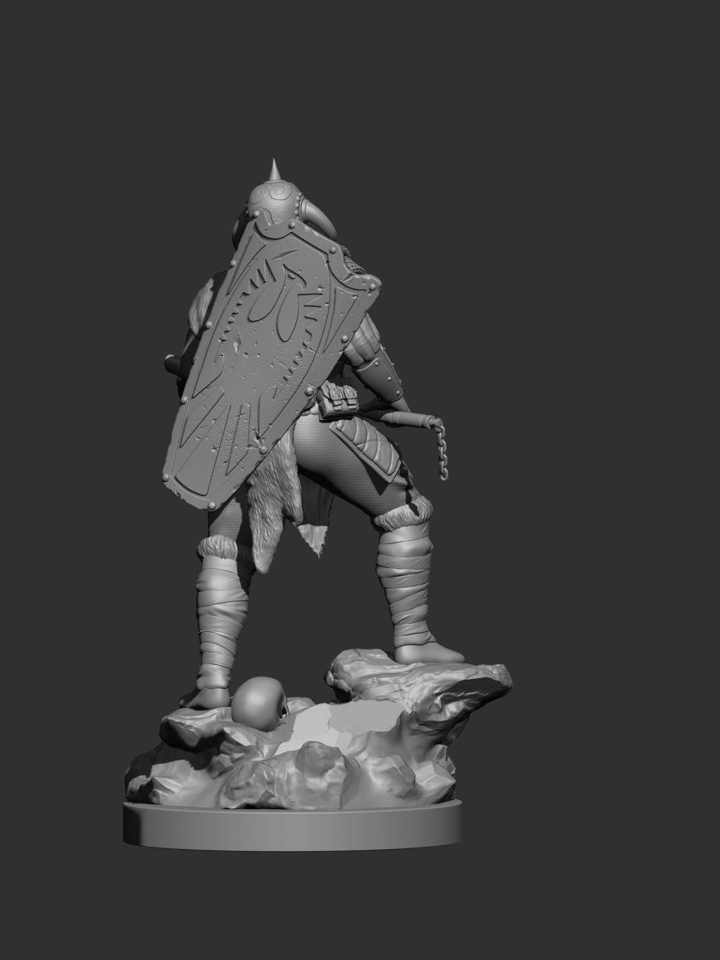 Death Dealer Viking Frank Frazetta Fanart 3D print model_1