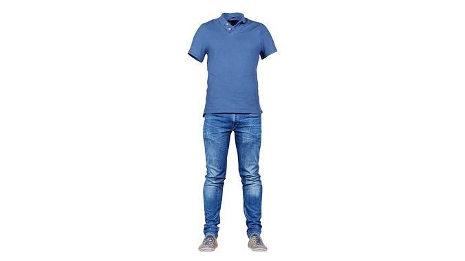 Casual Outfit 53 Low-poly 3D model