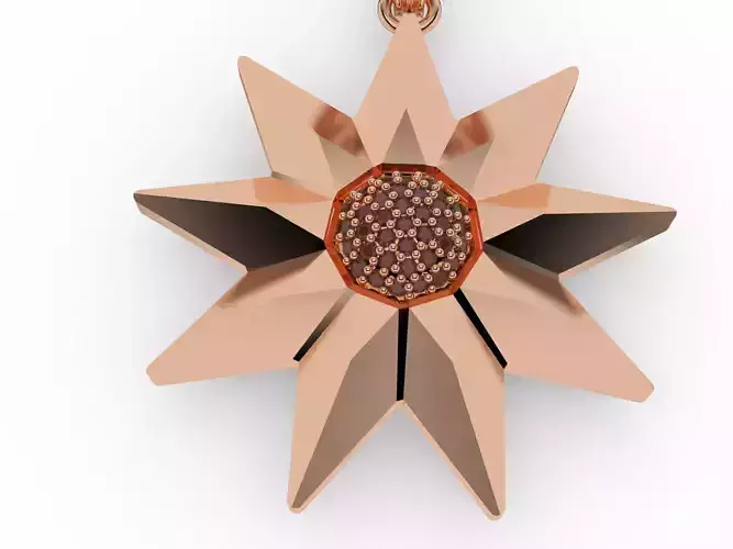 Star Diamond Pave Pendant