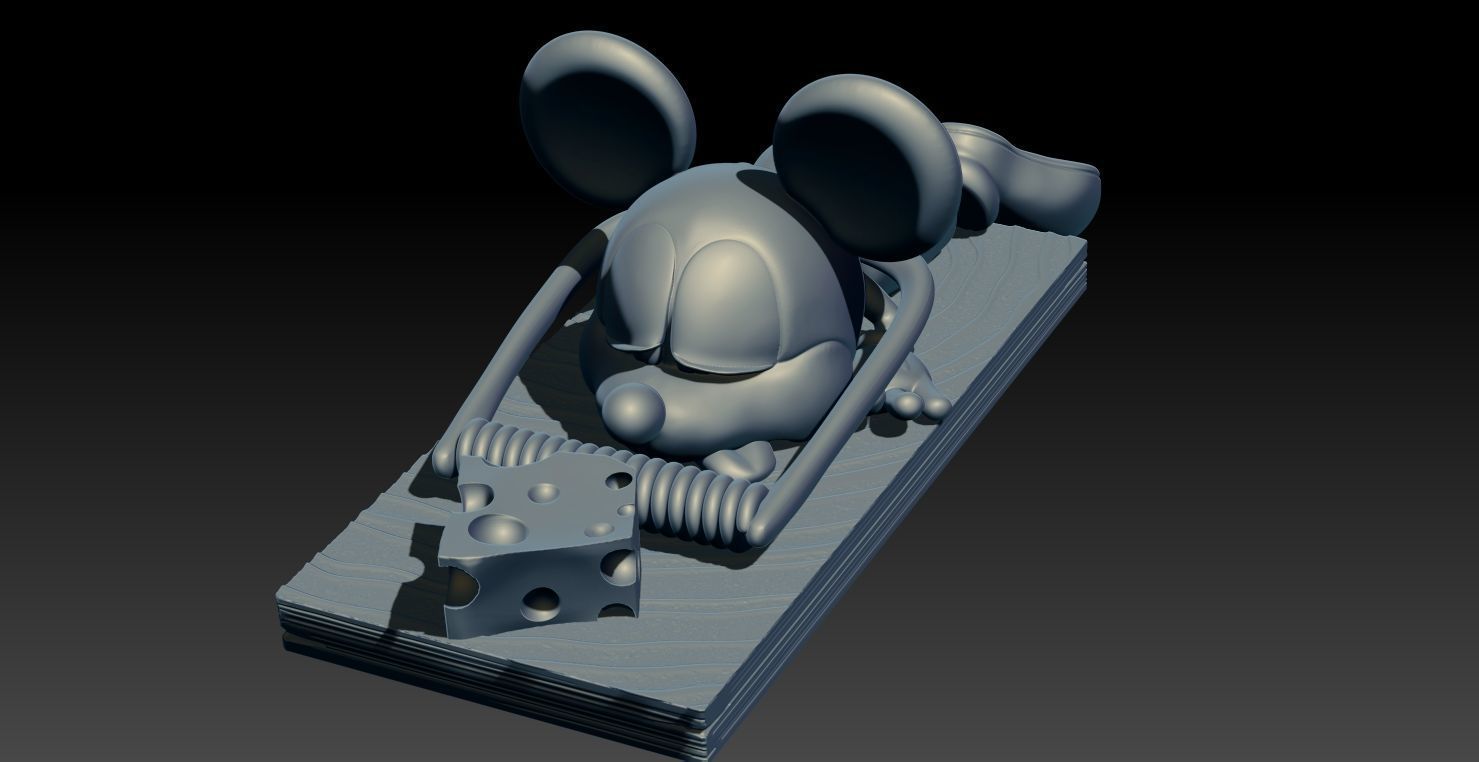 Dead Mickey Mouse 3D print model_1