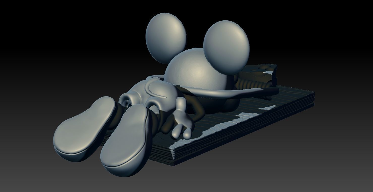 Dead Mickey Mouse 3D print model_2