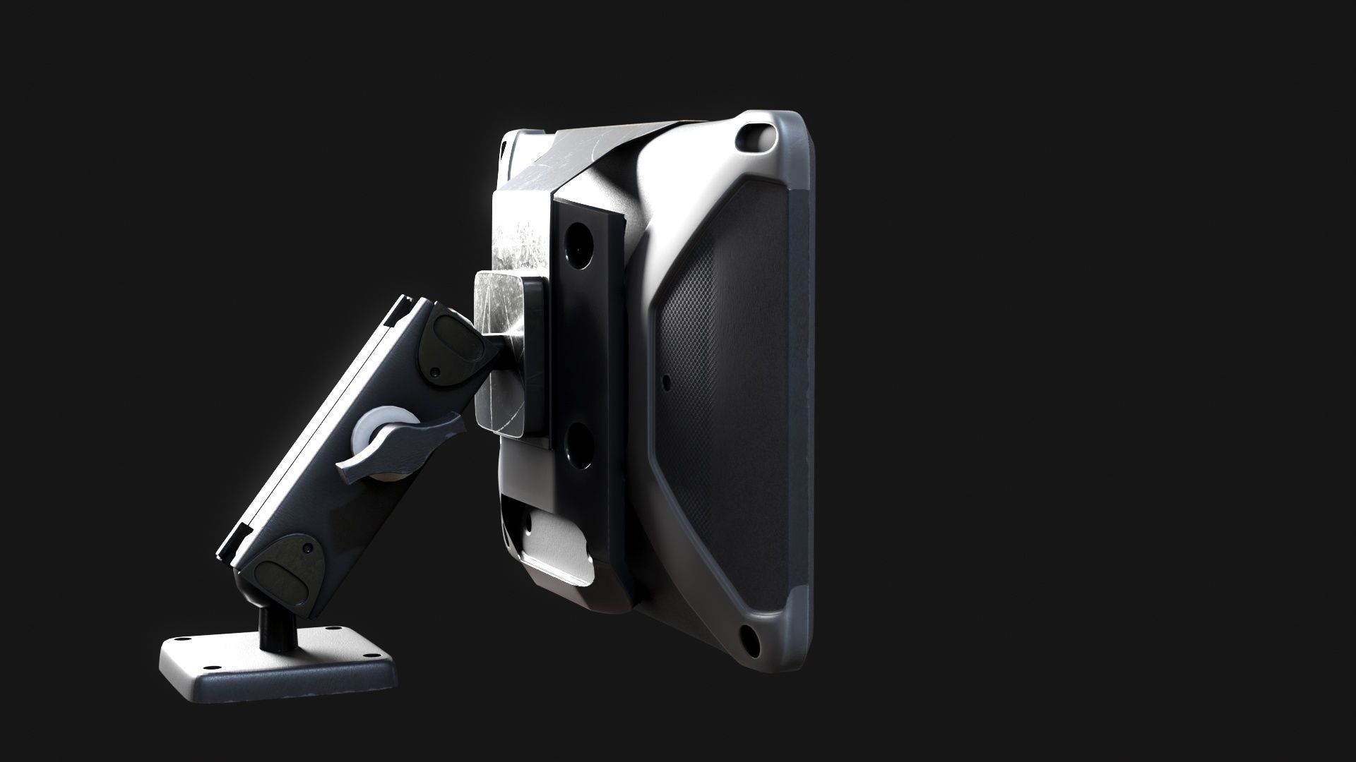 TomTom Bridge navigation system Logistics Delivery Low-poly 3D model_4