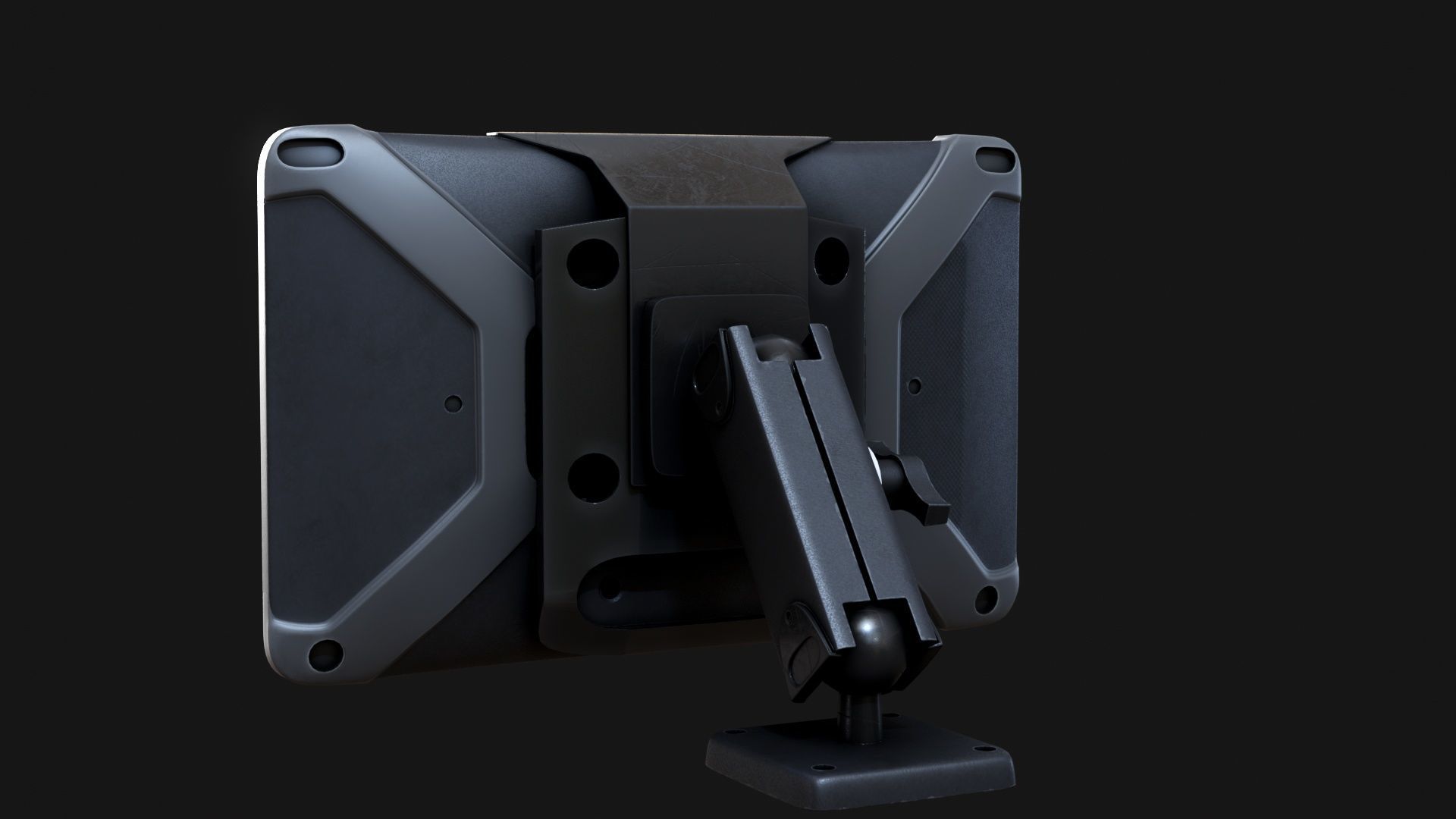 TomTom Bridge navigation system Logistics Delivery Low-poly 3D model_6