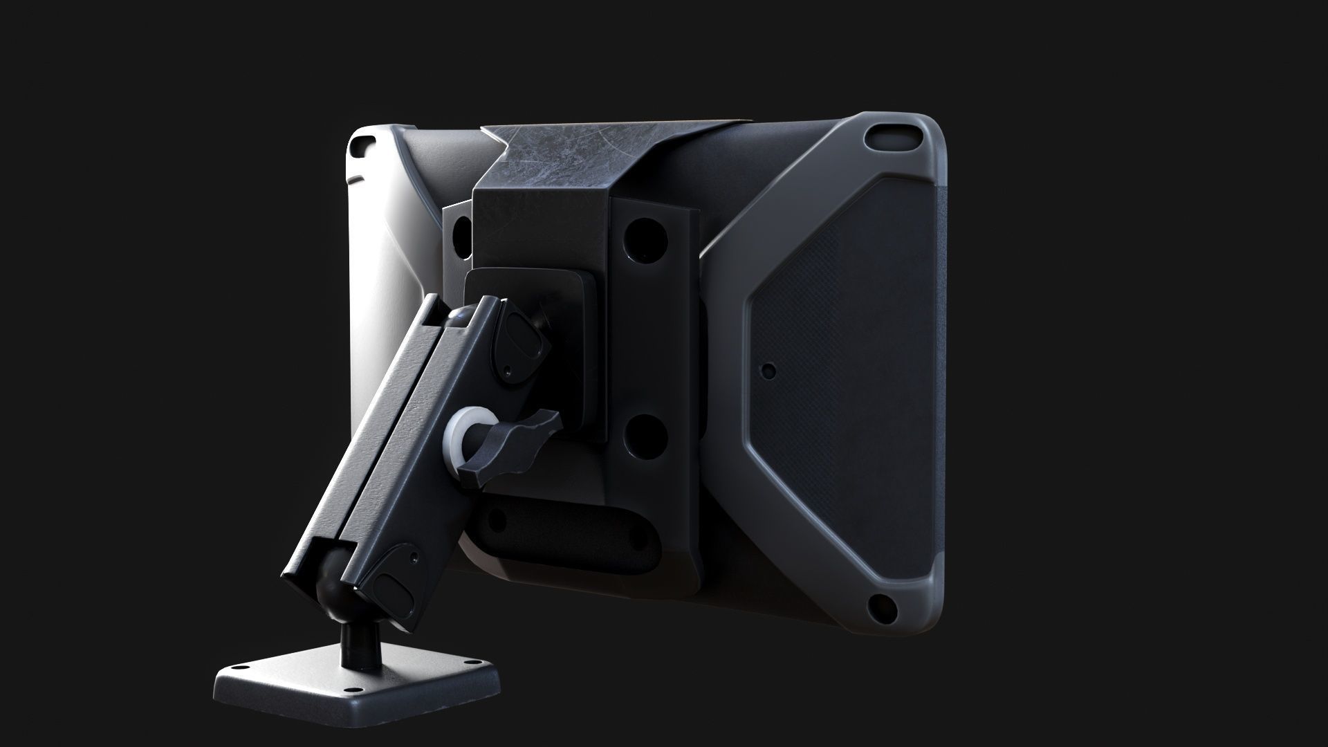 TomTom Bridge navigation system Logistics Delivery Low-poly 3D model_5