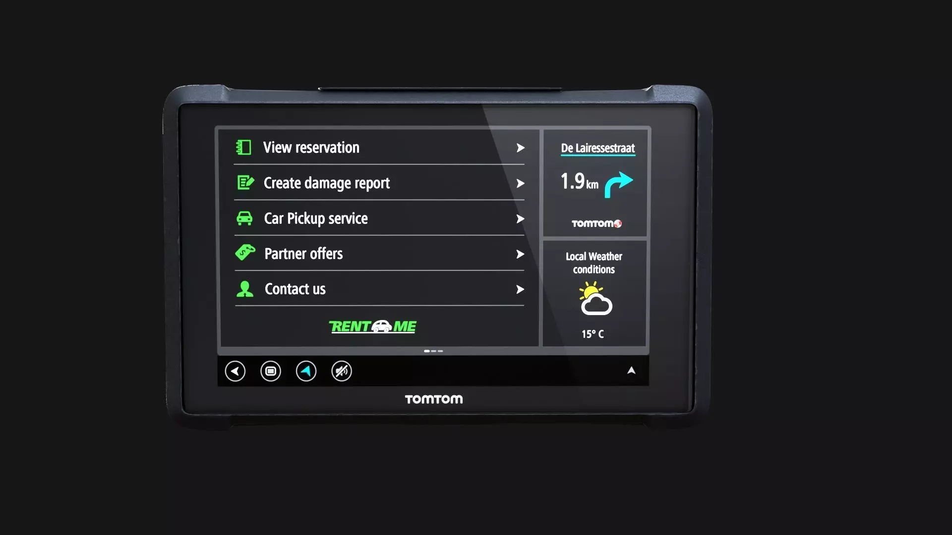 TomTom Bridge navigation system Logistics Delivery Low-poly 3D model_0