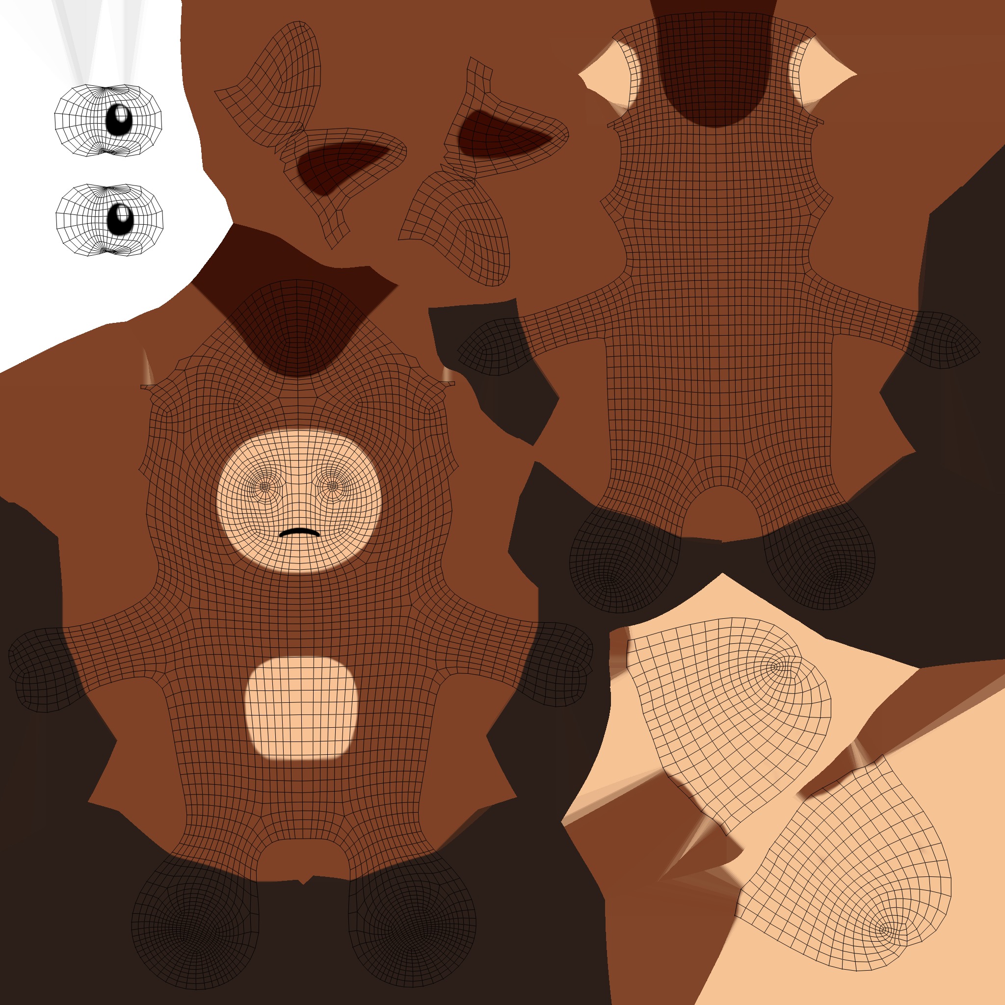 High-Quality 3D Cute Bull Animated For Games Low-poly 3D model_10