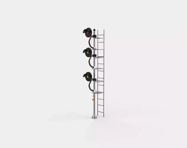 Railway Semaphore Signal 3D model