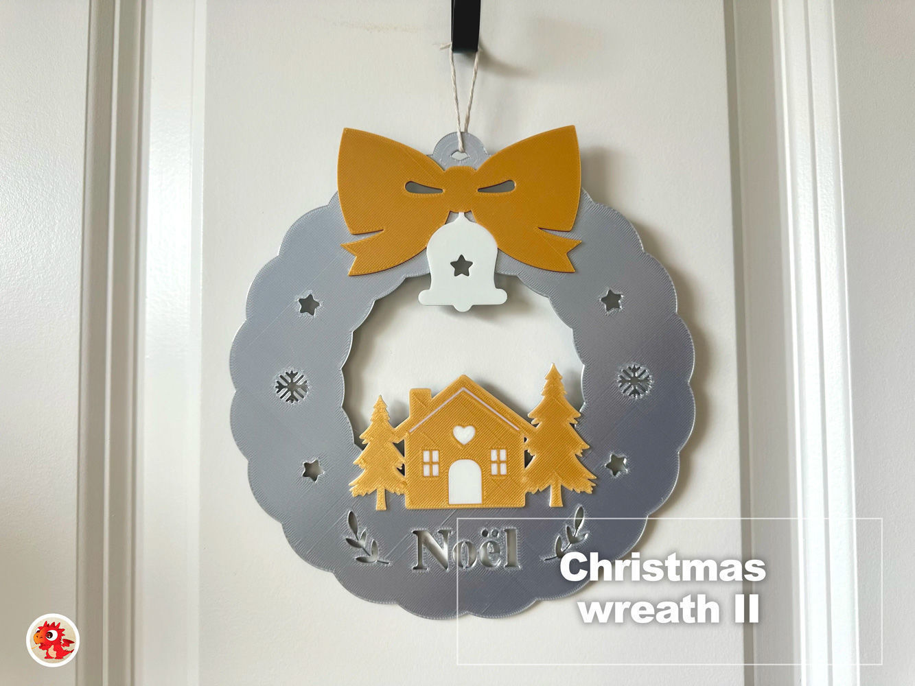 Christmas Wreath II 3D print model_1