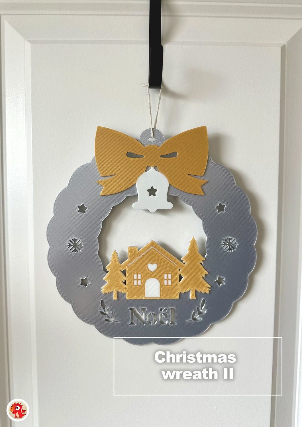 Christmas Wreath II 3D print model_2