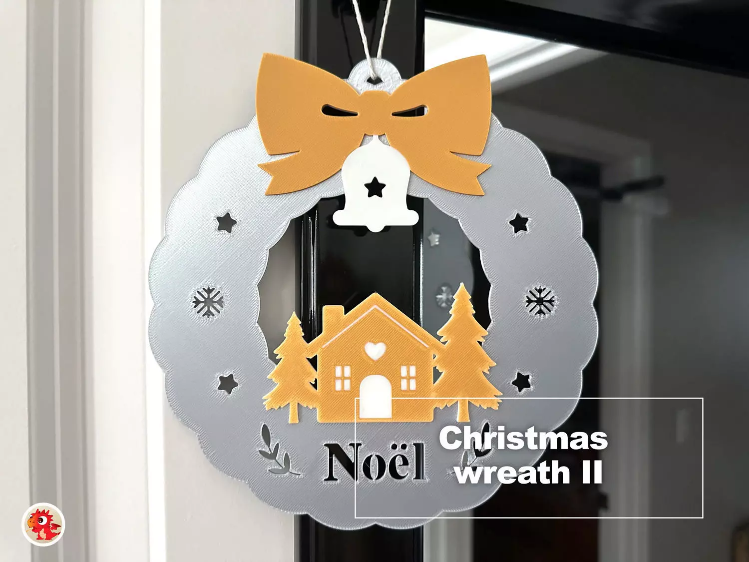 Christmas Wreath II 3D print model_0