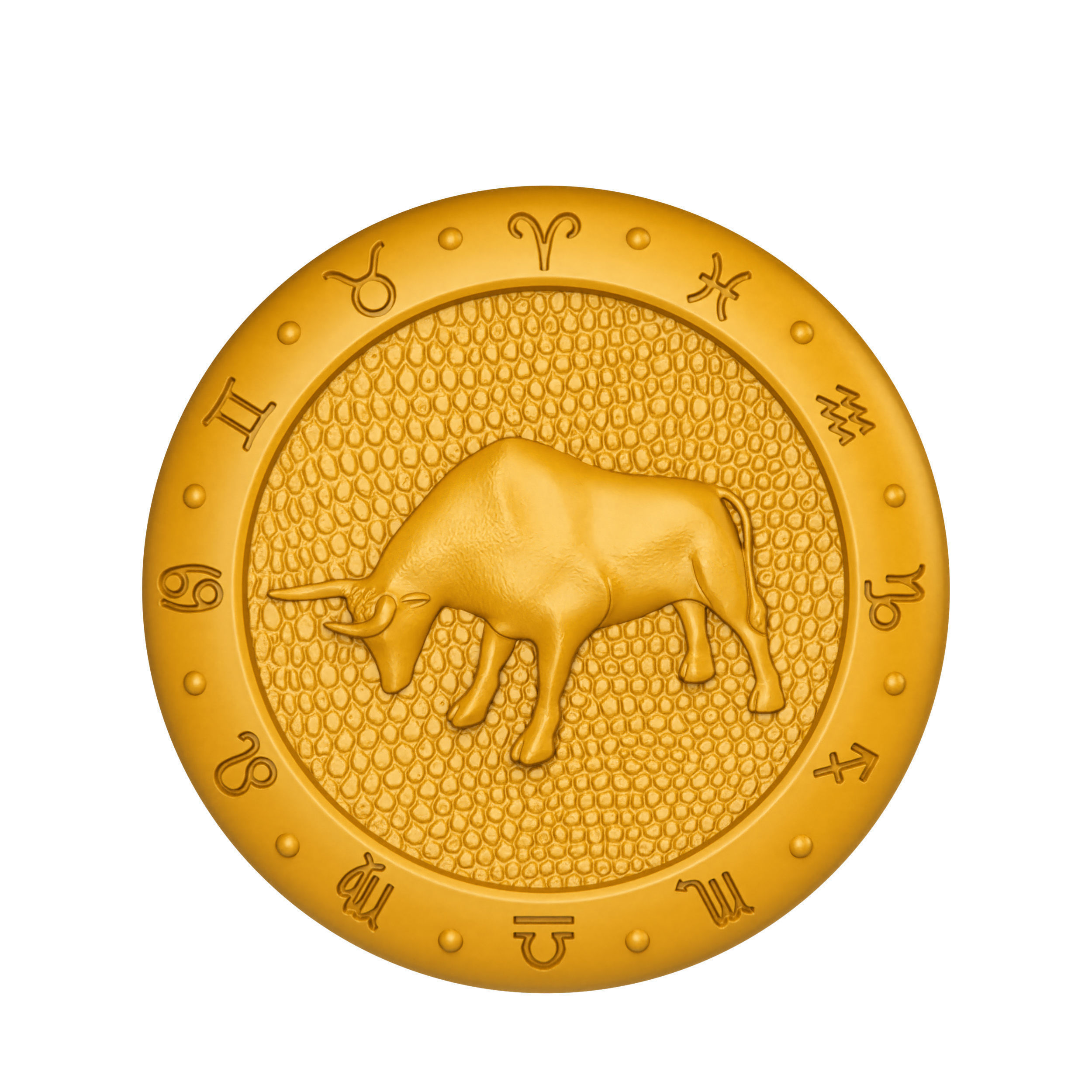 Taurus Zodiac Pendant 3D print model_8