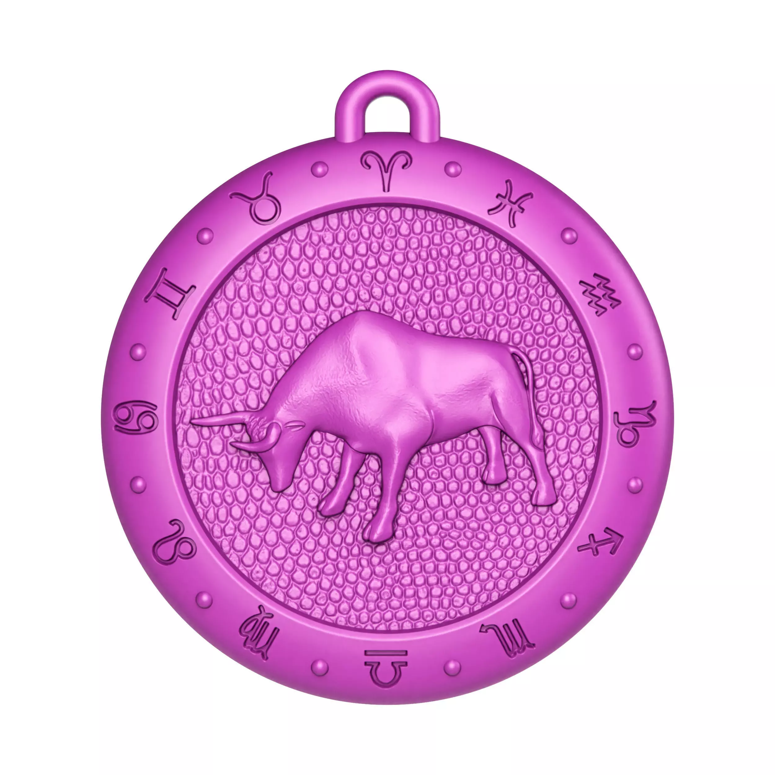 Taurus Zodiac Pendant 3D print model_0