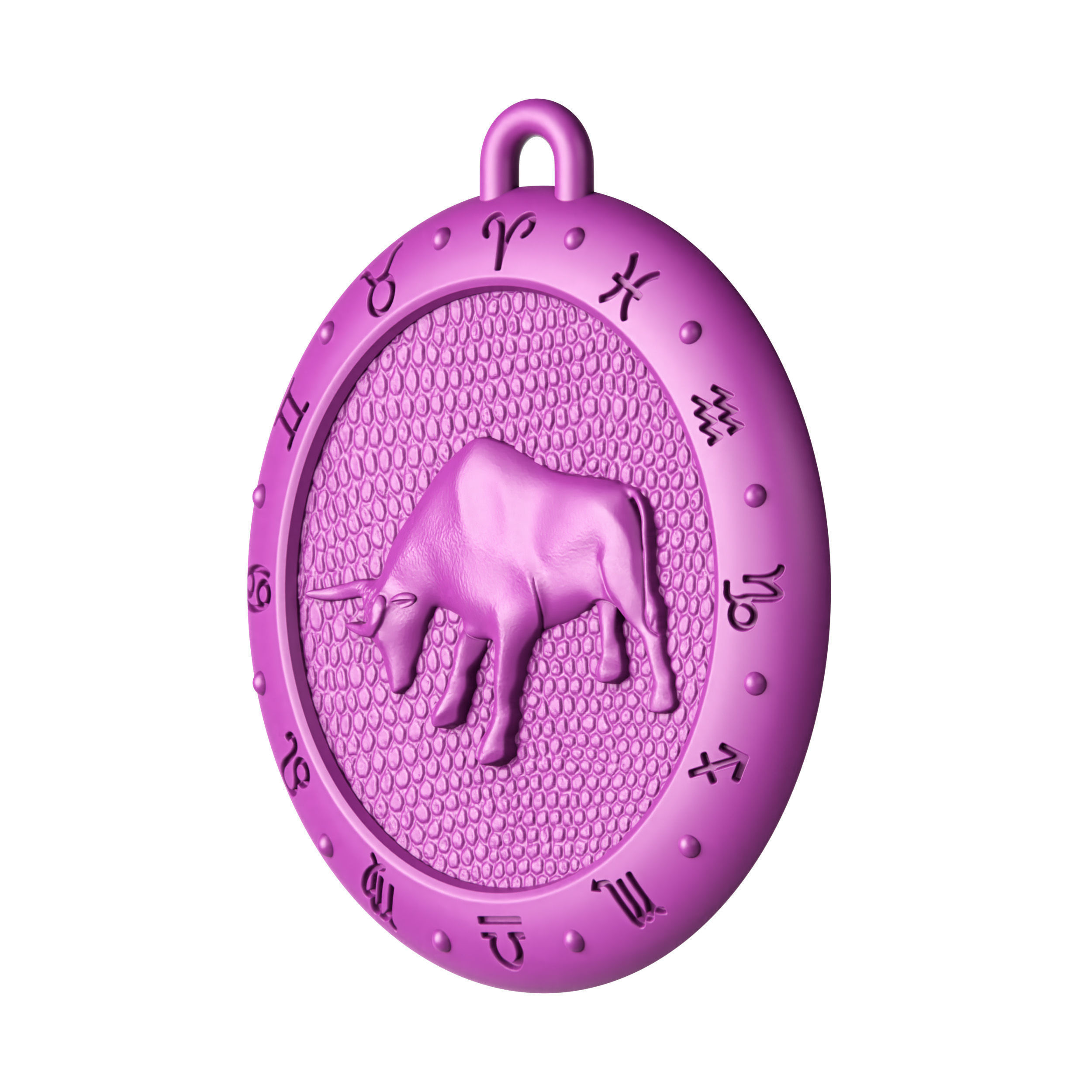 Taurus Zodiac Pendant 3D print model_7