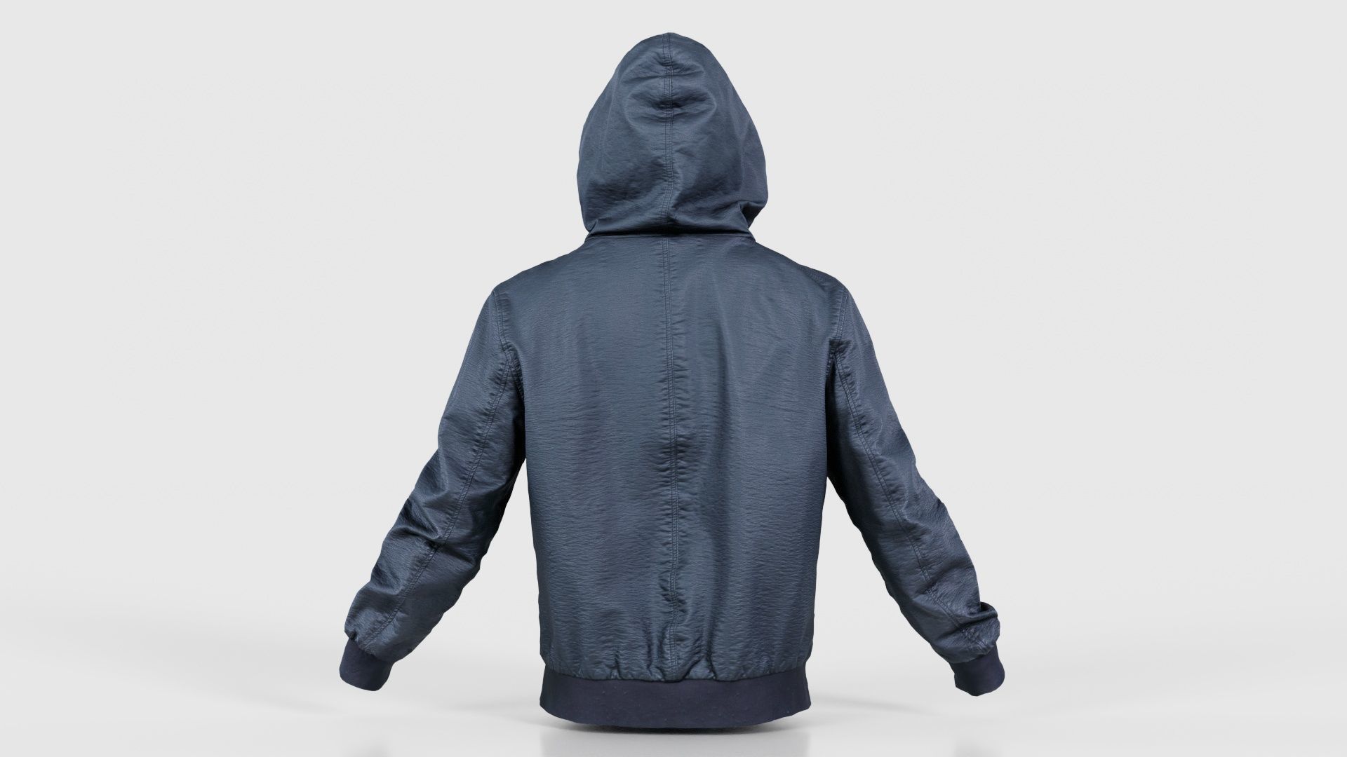 Leather Jacket Hoodie Low-poly 3D model_21