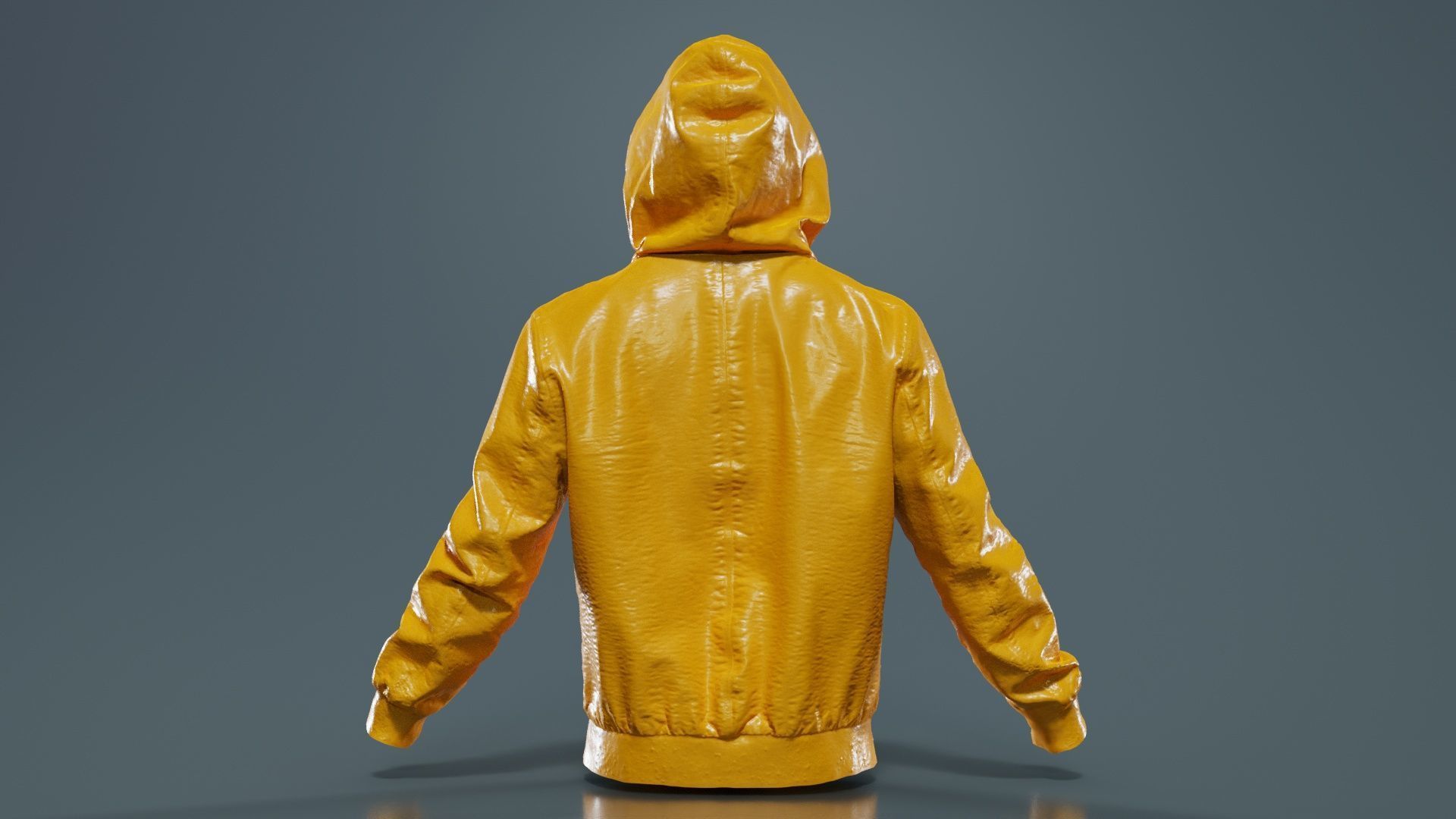 Leather Jacket Hoodie Low-poly 3D model_13