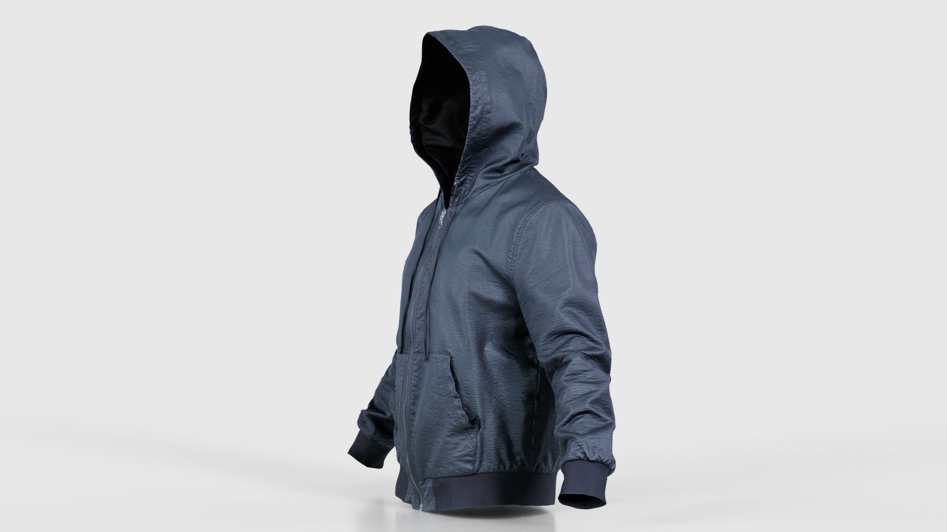 Leather Jacket Hoodie Low-poly 3D model_25