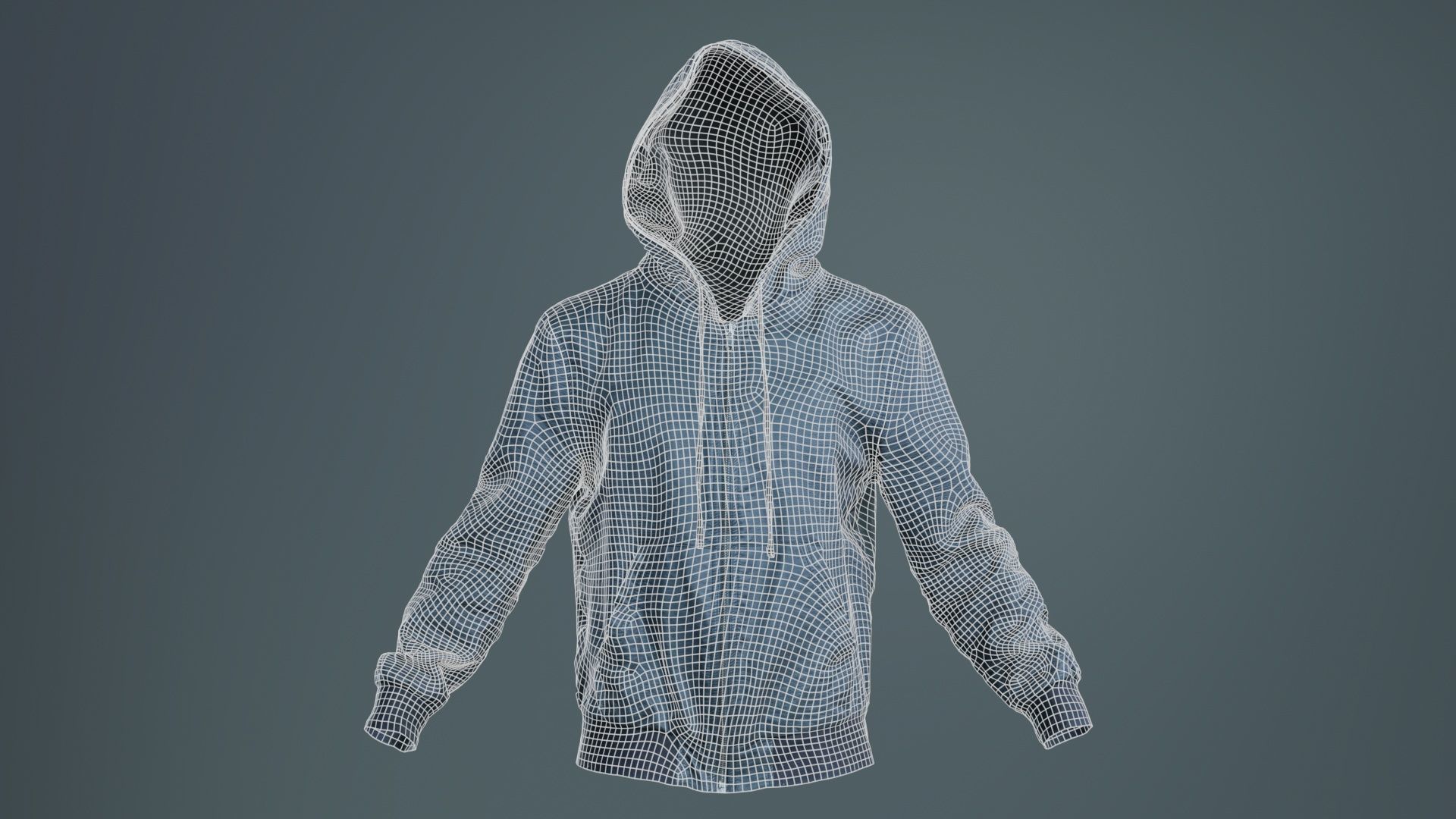 Leather Jacket Hoodie Low-poly 3D model_9
