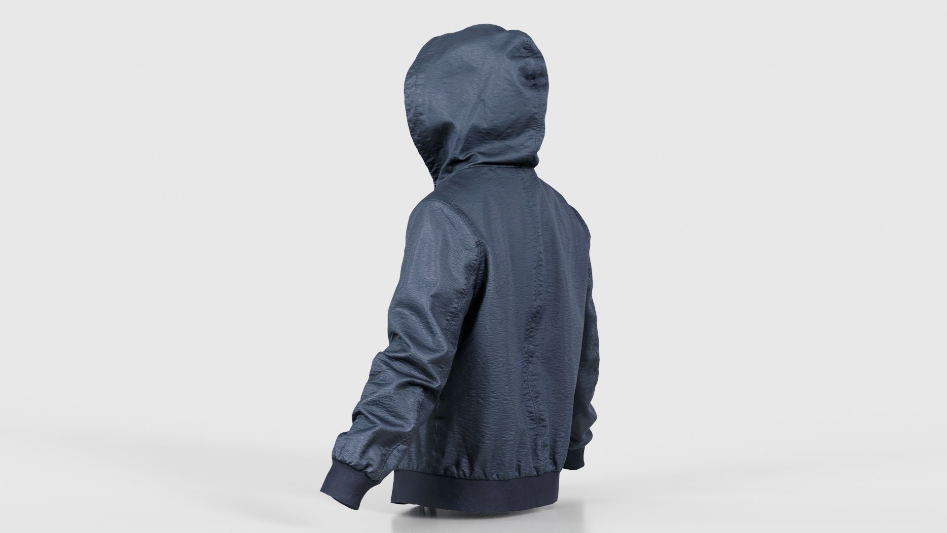 Leather Jacket Hoodie Low-poly 3D model_23