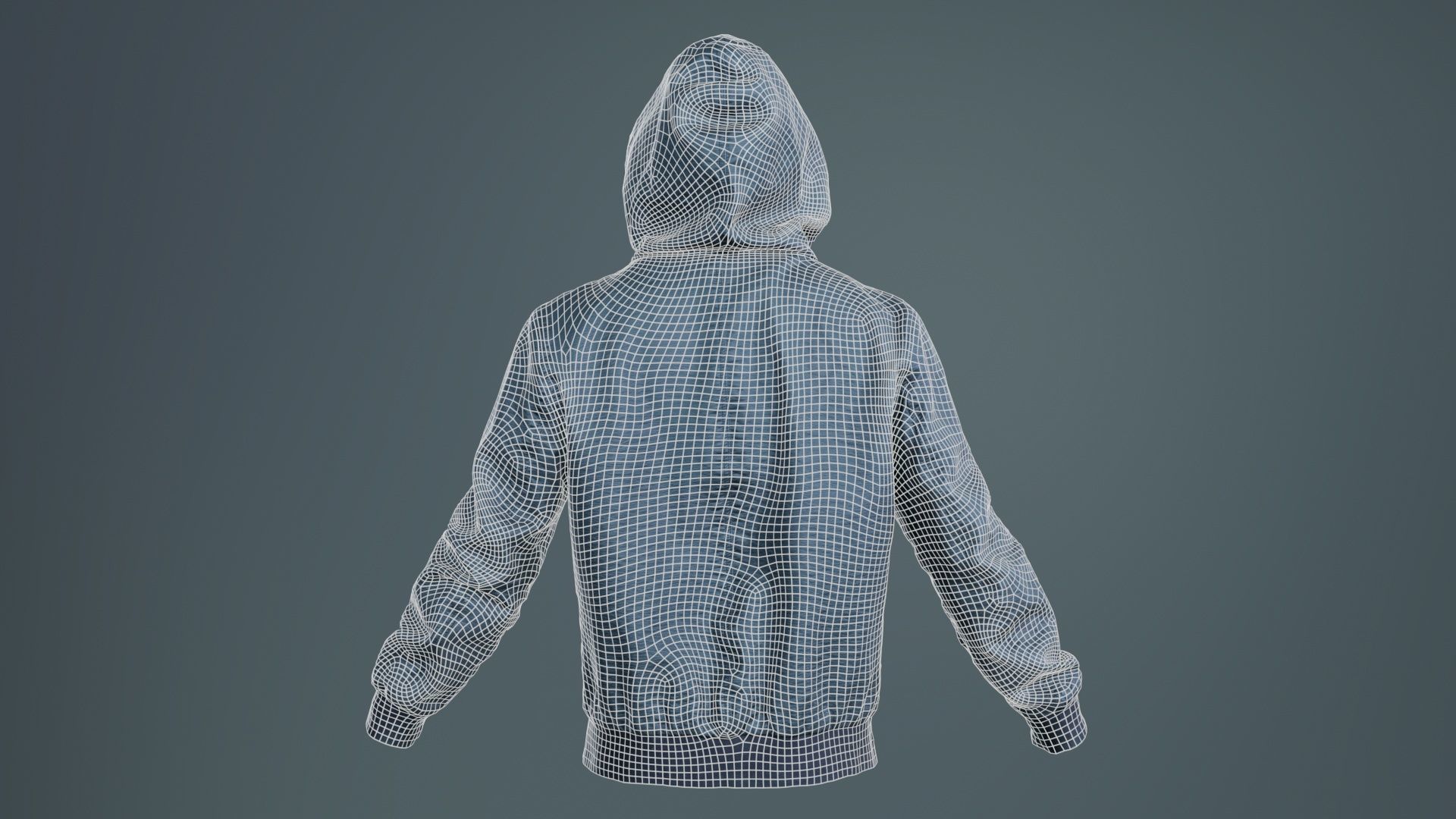 Leather Jacket Hoodie Low-poly 3D model_10