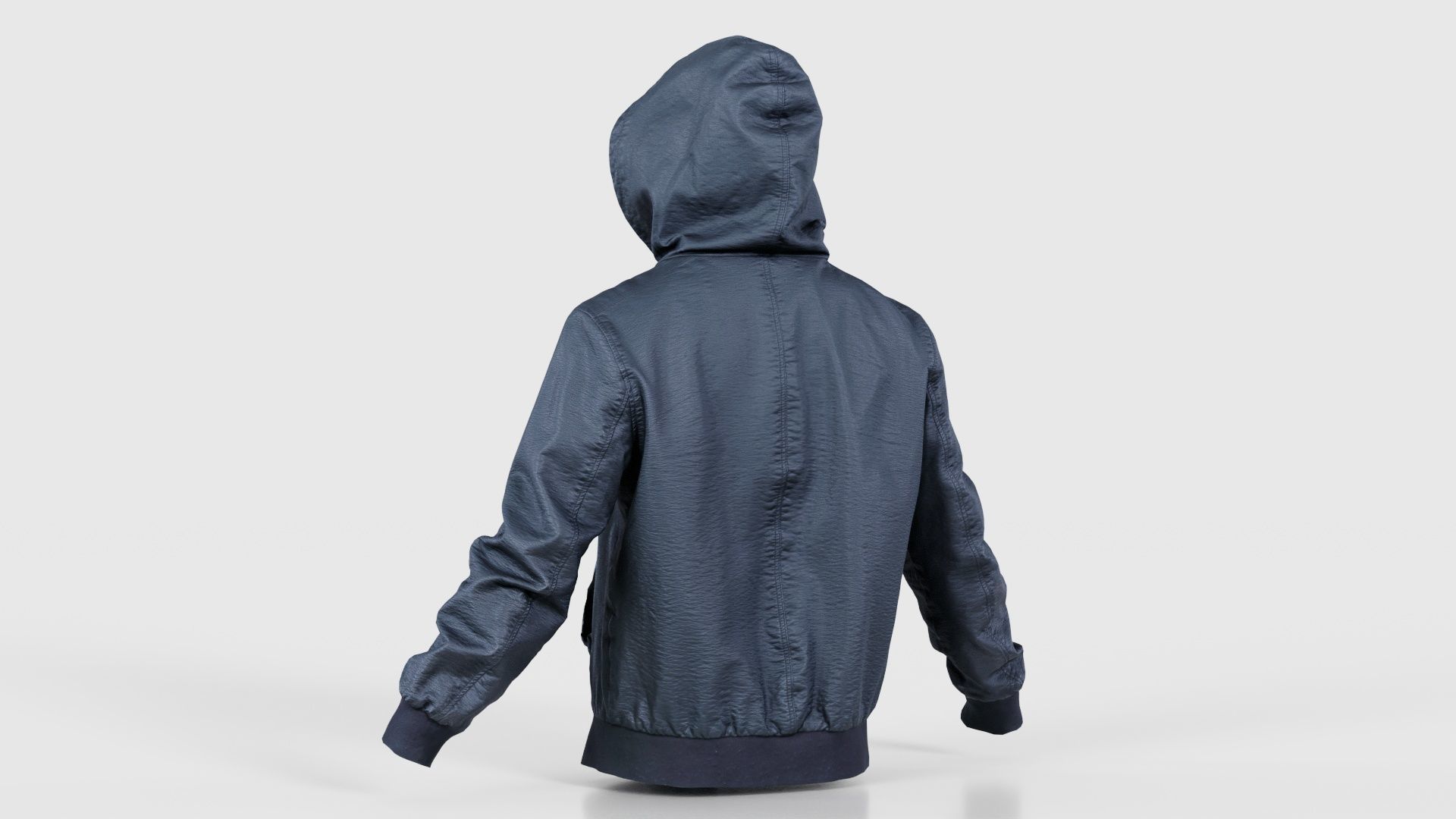 Leather Jacket Hoodie Low-poly 3D model_22