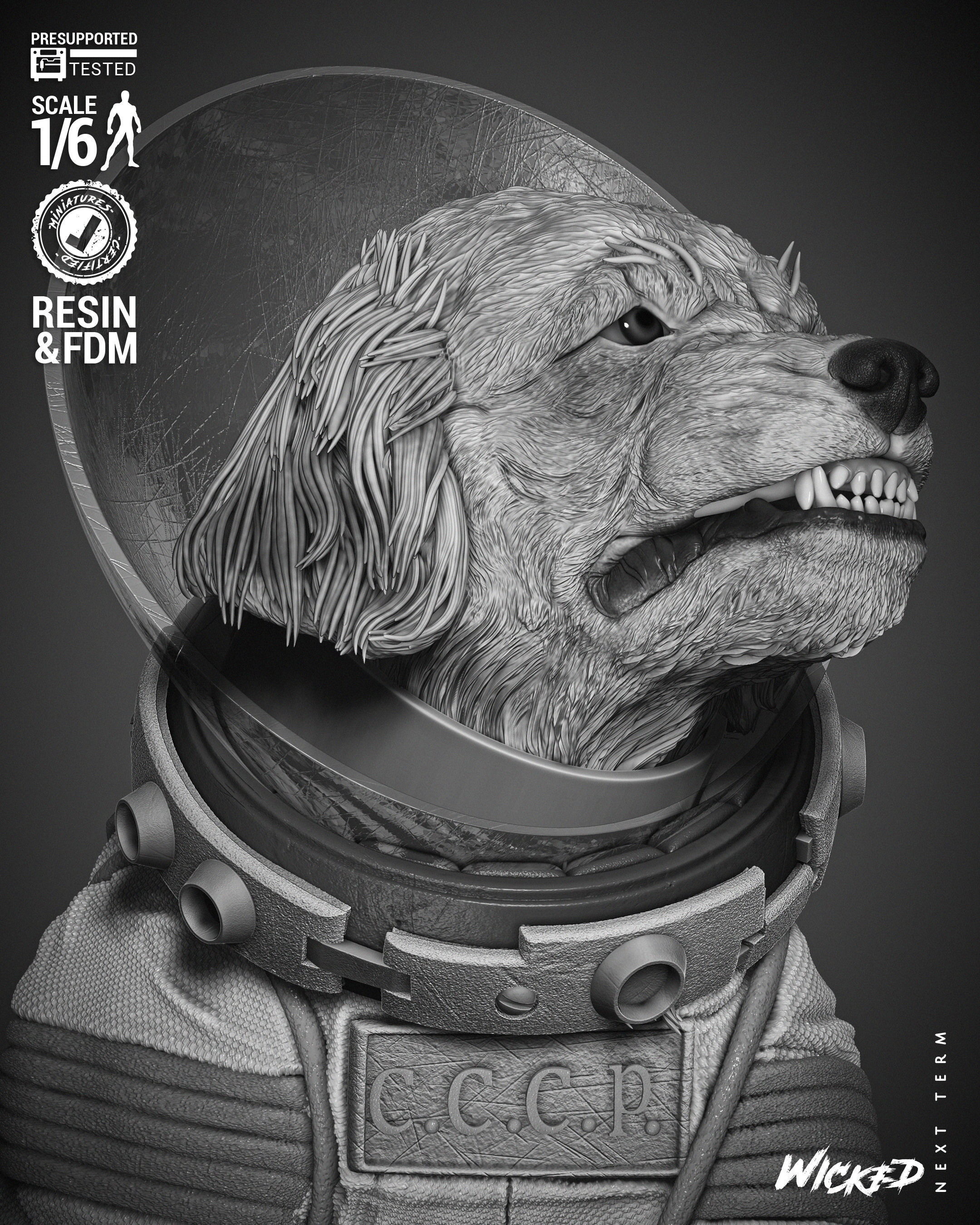 Wicked Marvel Cosmo Sculpture 3D print model_37