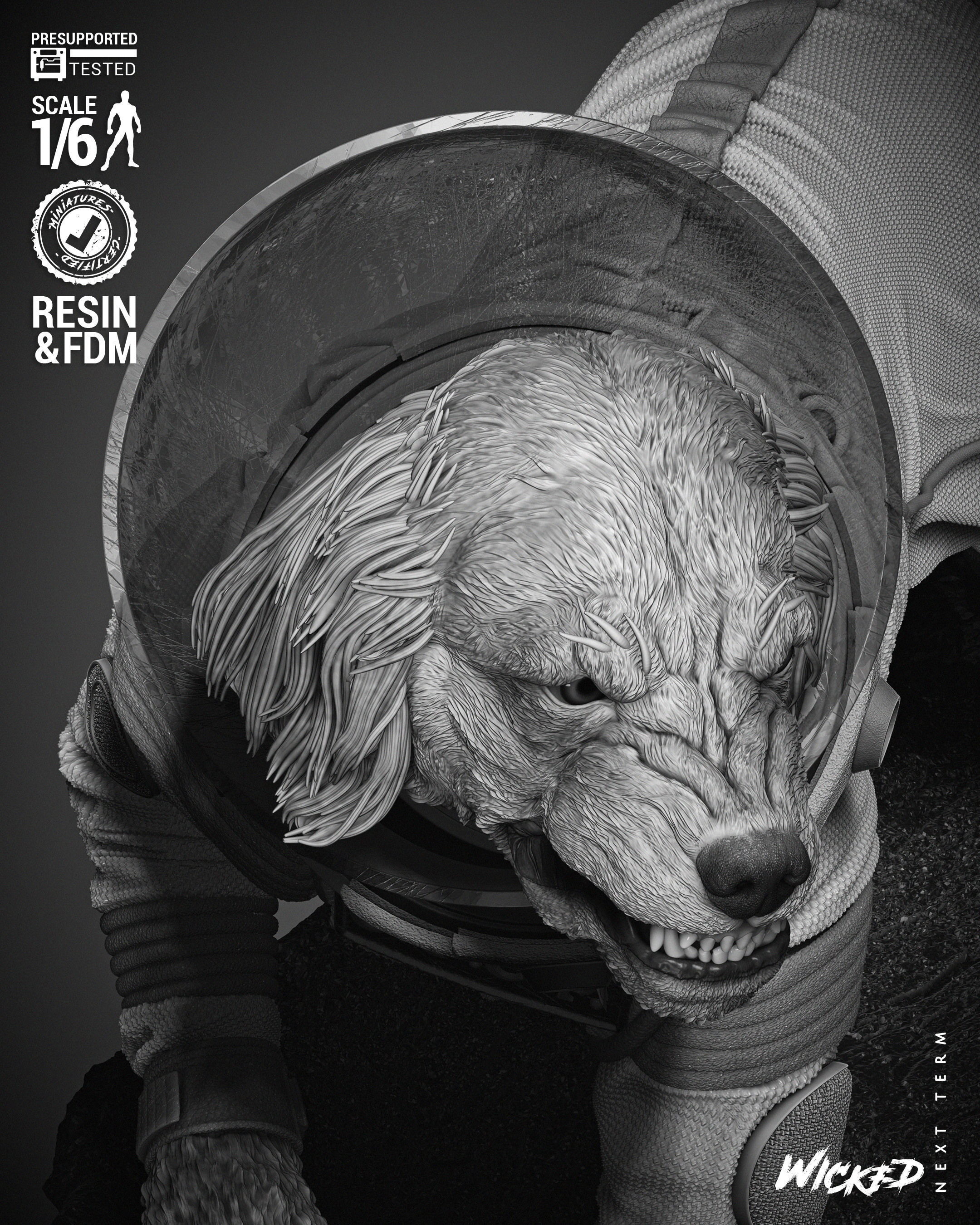 Wicked Marvel Cosmo Sculpture 3D print model_38